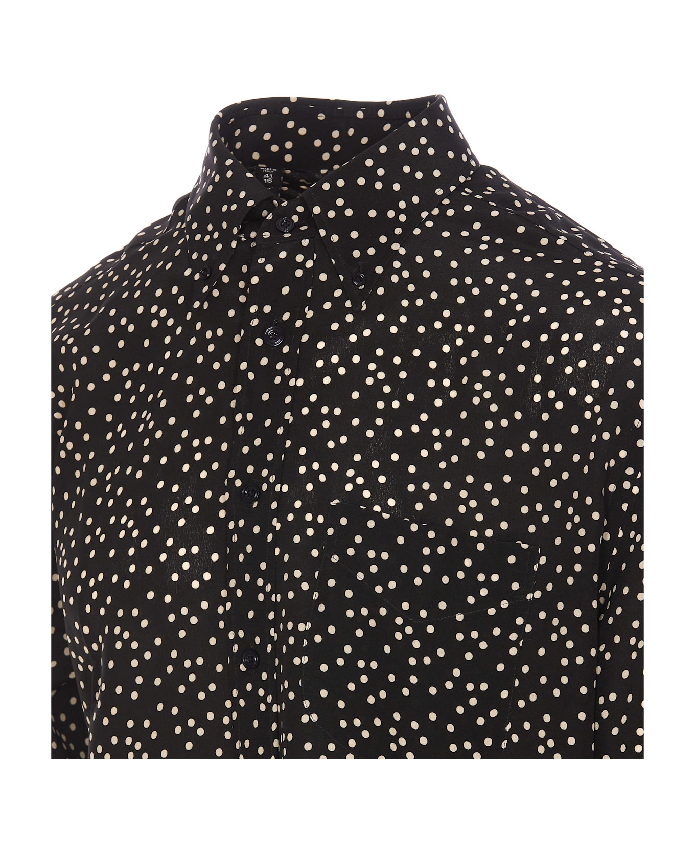 Tom Ford Dot Print Shirt - Black