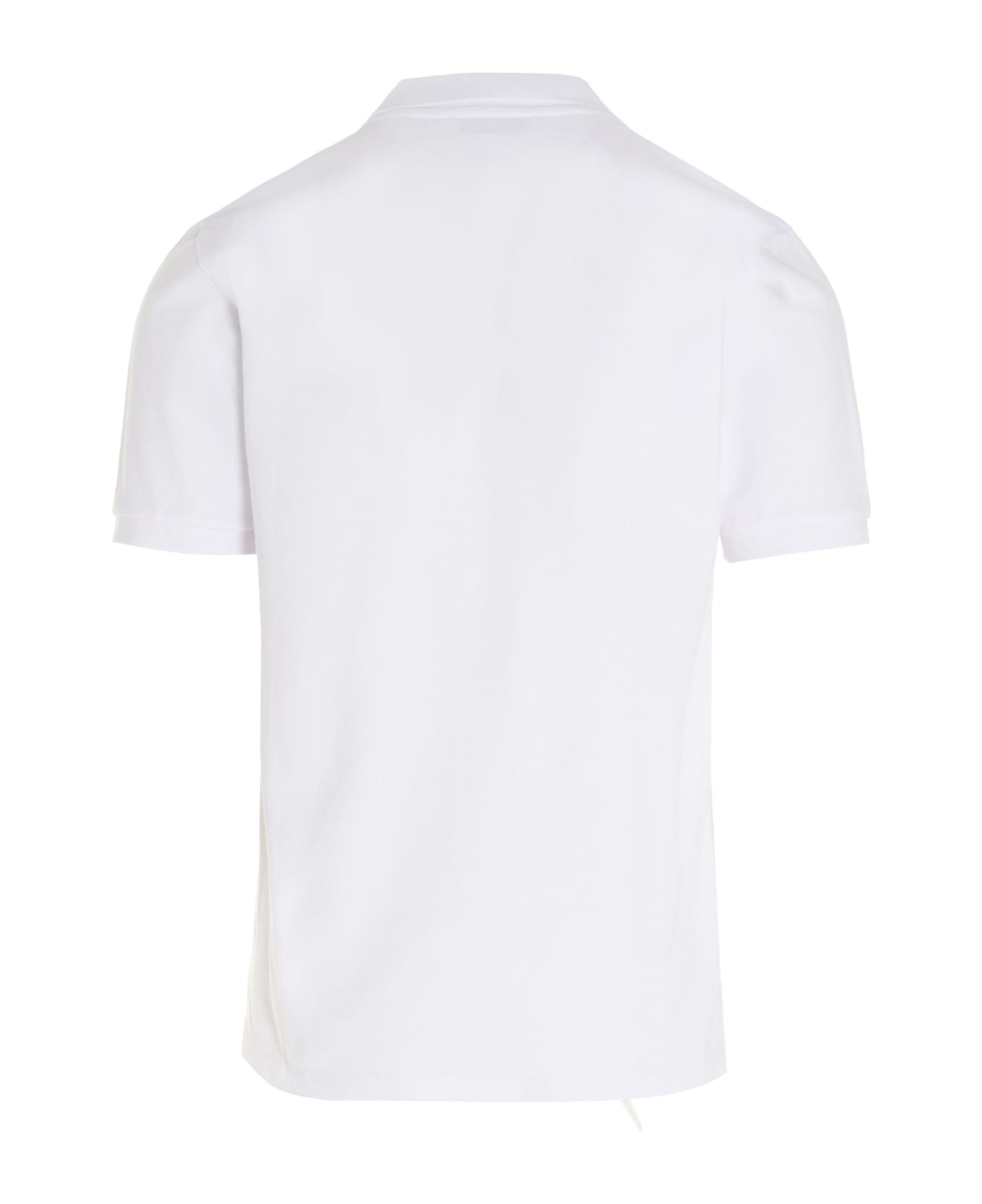 Maison Kitsuné 'fox Head Patch' Polo Shirt - White