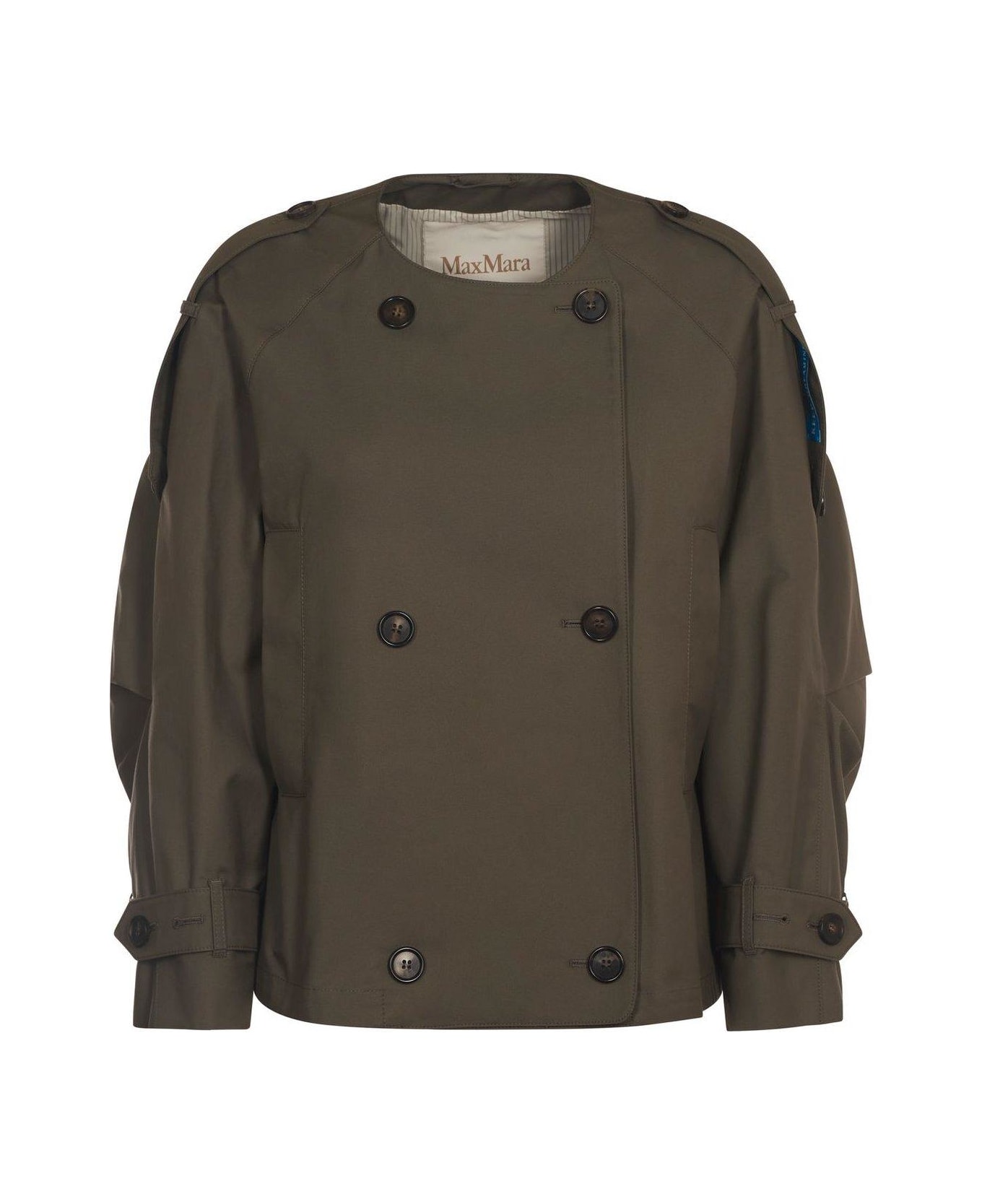 Max Mara The Cube Jim Double-breasted Jacket - GREEN