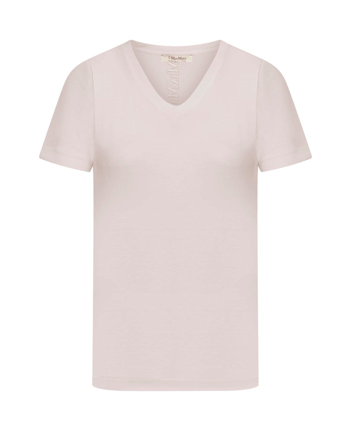 'S Max Mara V-neck Crewneck T-shirt - Pink