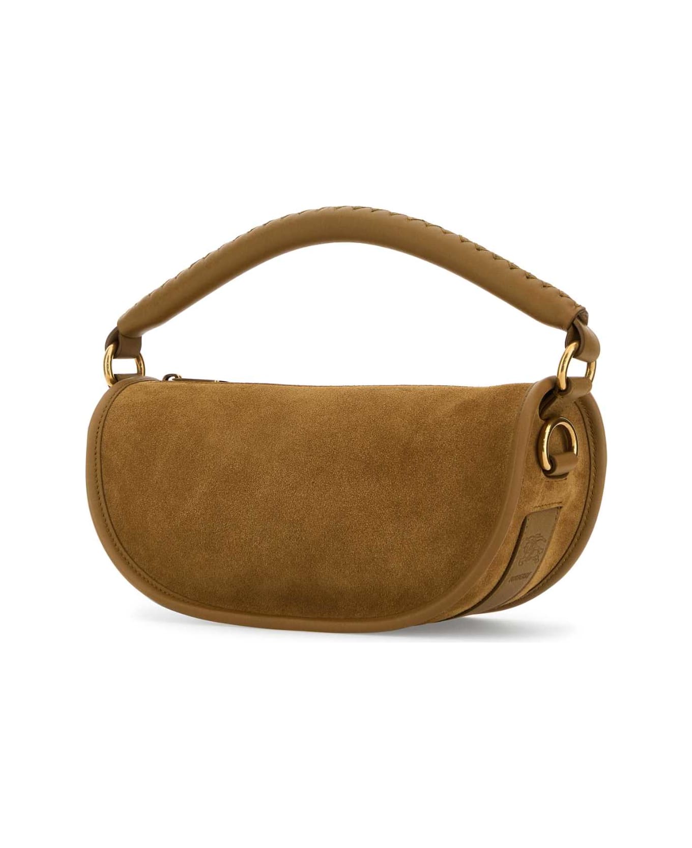 Burberry Camel Suede Hebden Handbag - HEBDEN