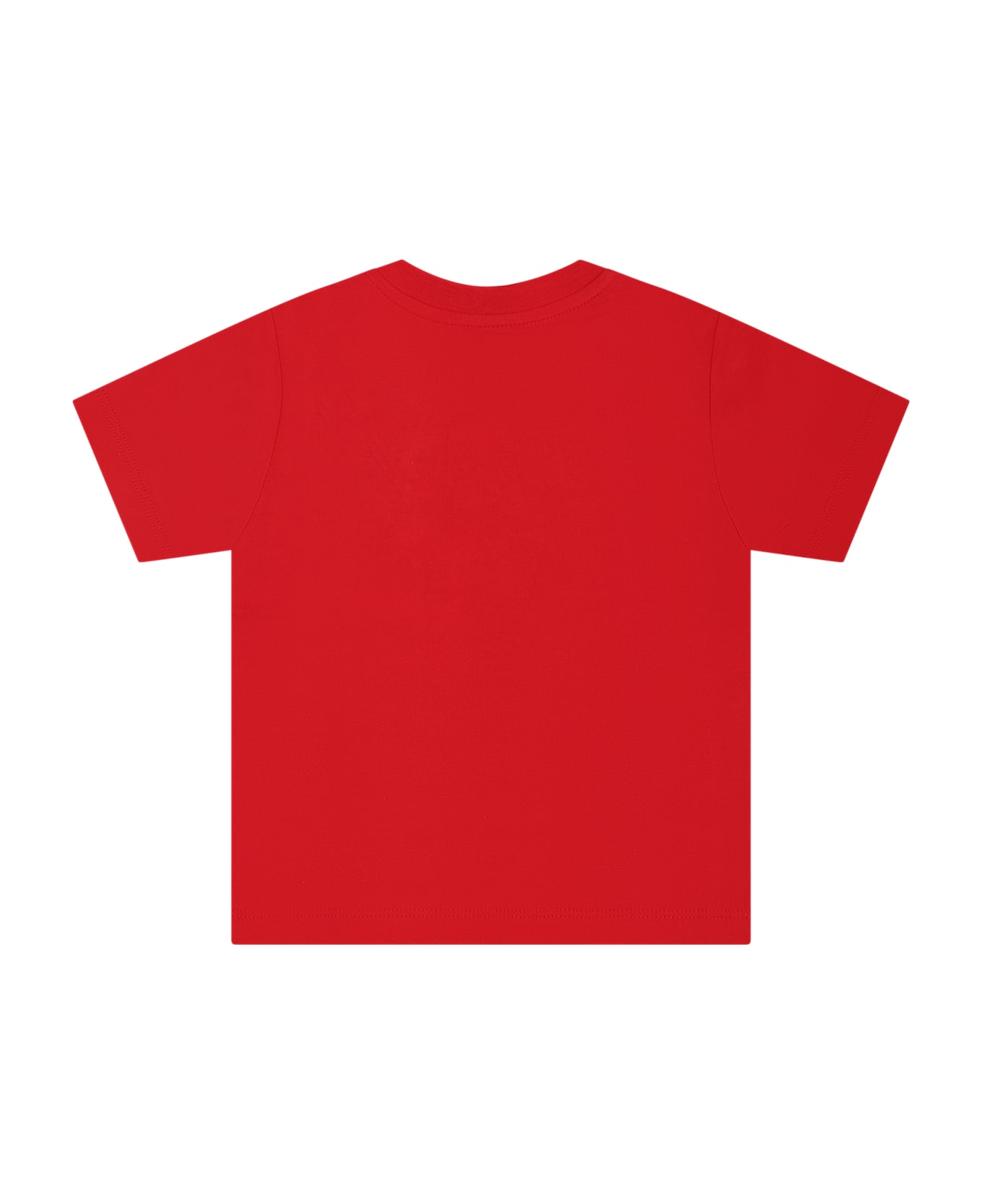 Ralph Lauren Red T-shirt For Baby Boy With Logo - Red
