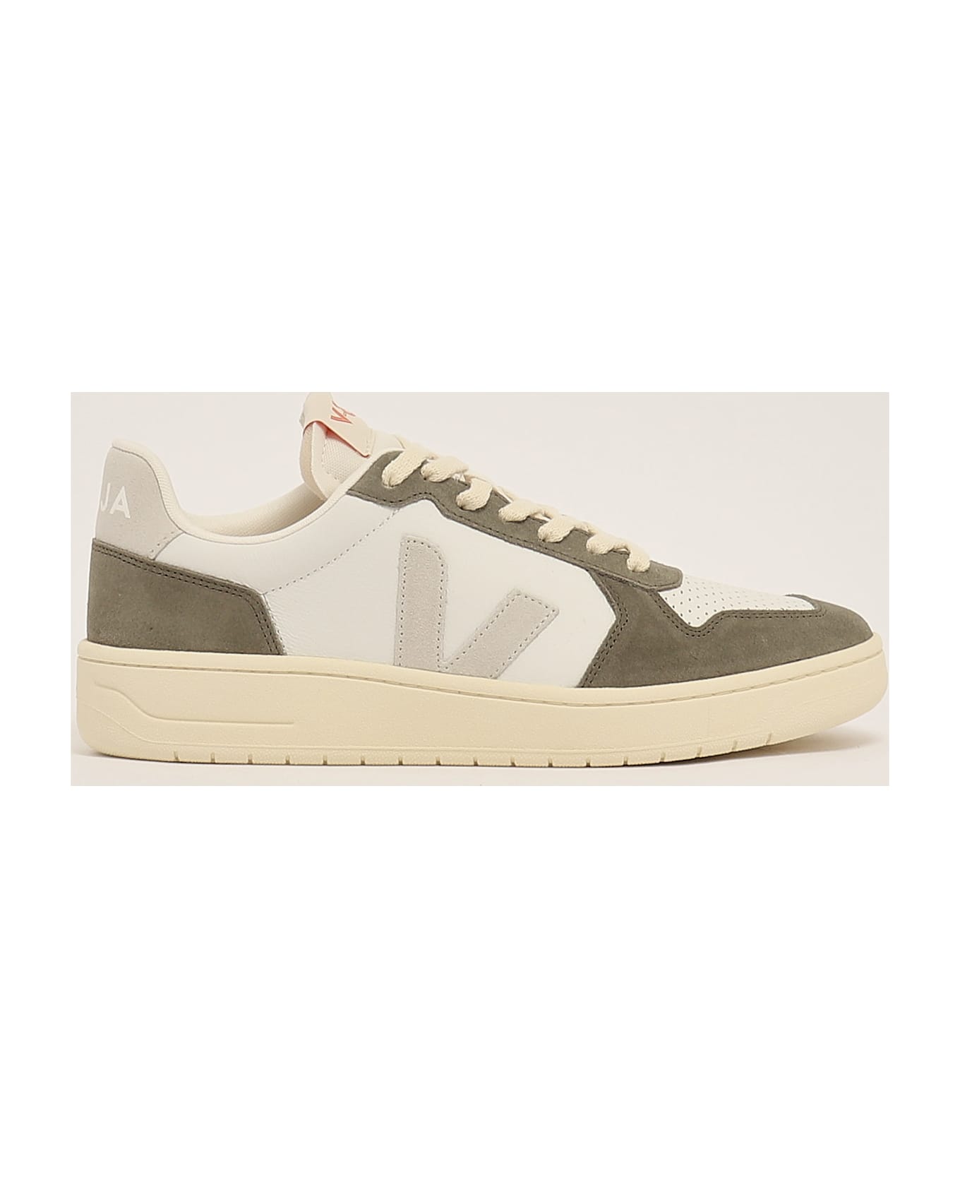 Veja V-82 In Pelle O.t. Sneaker - BIANCO-KAKI