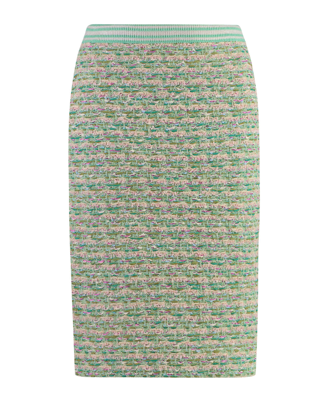 Alfieri 
St.John Boucle Knit Skirt - Multicolor