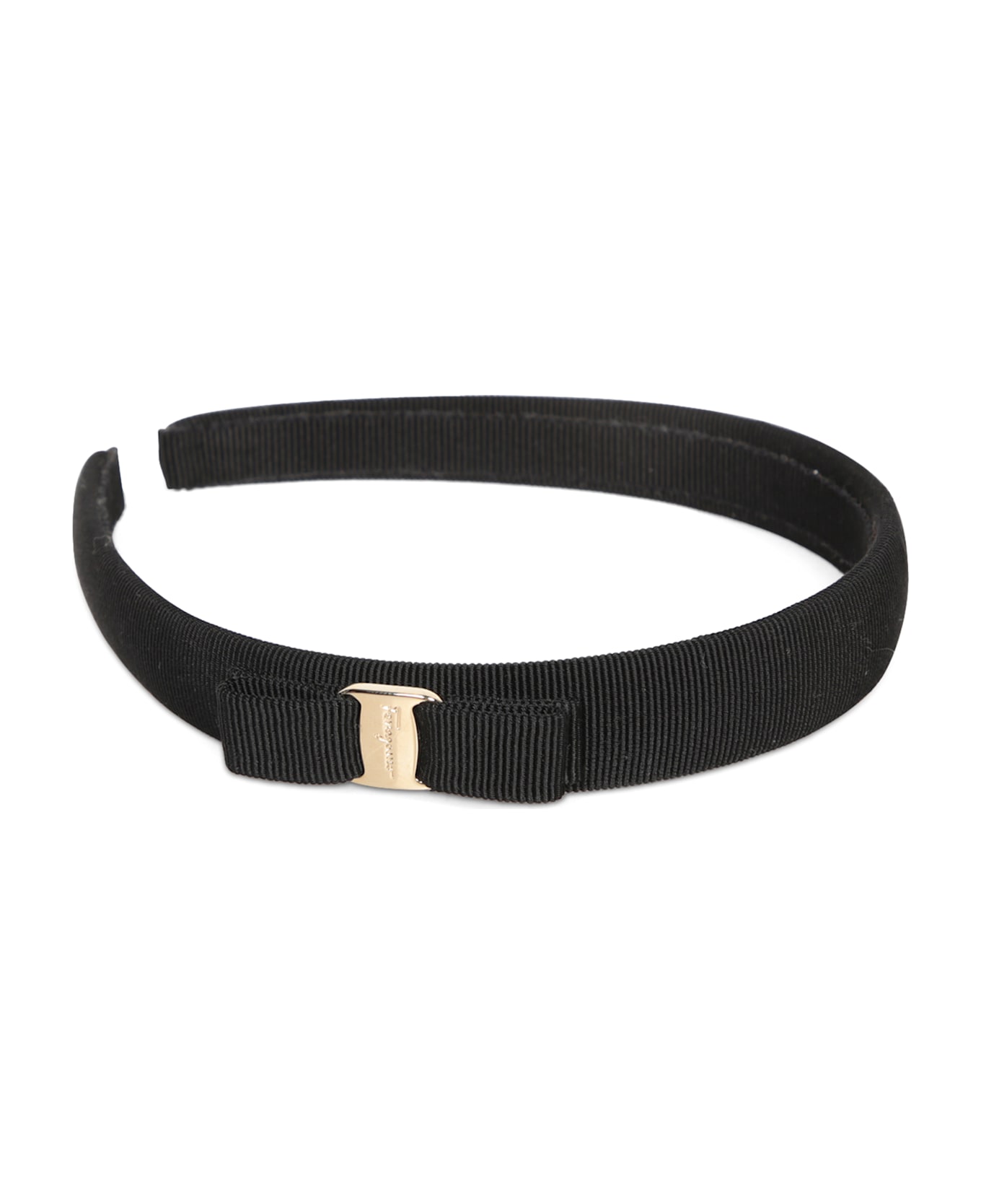 Ferragamo Black Velvet Hairband - Black