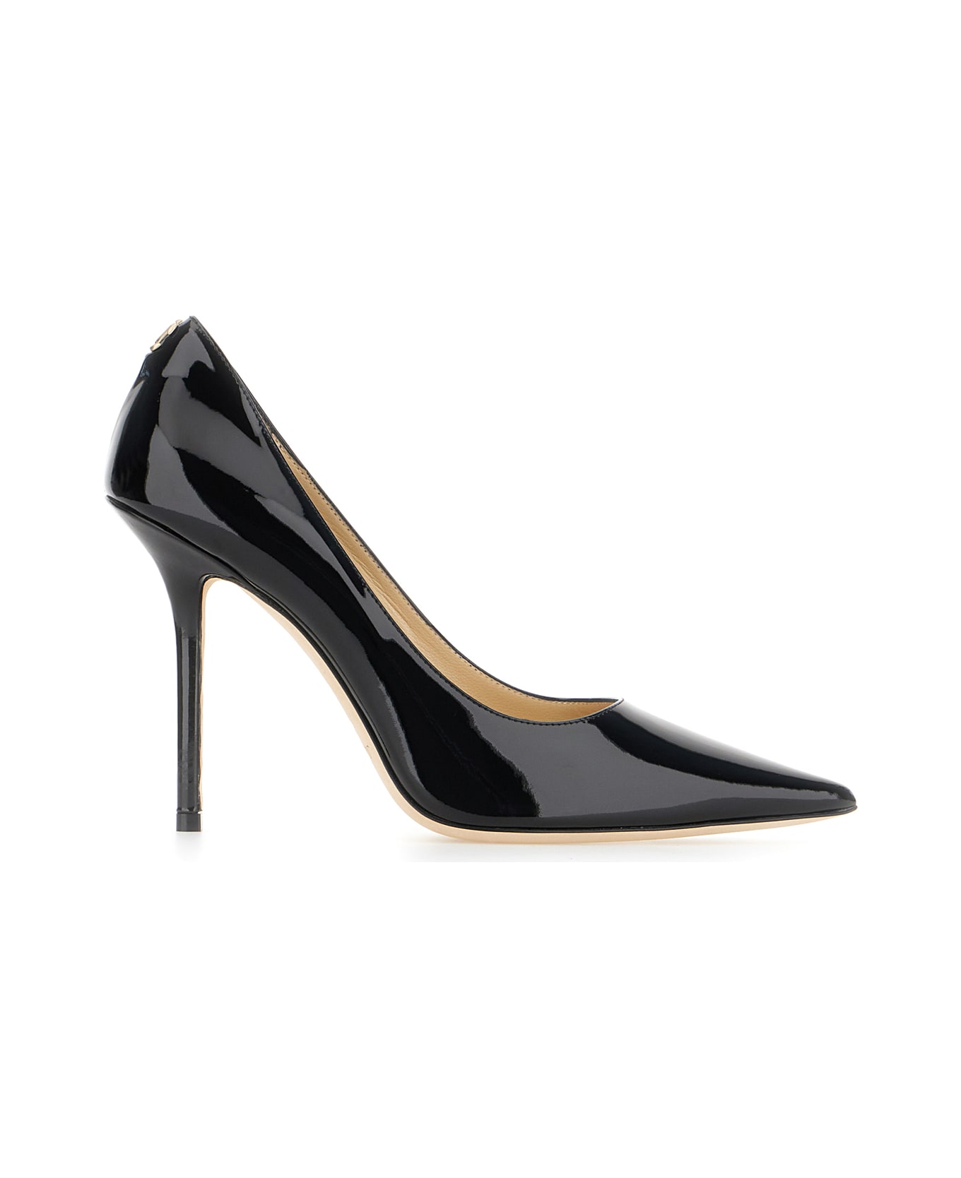 Jimmy Choo Black Leather Love Pumps - BLACK