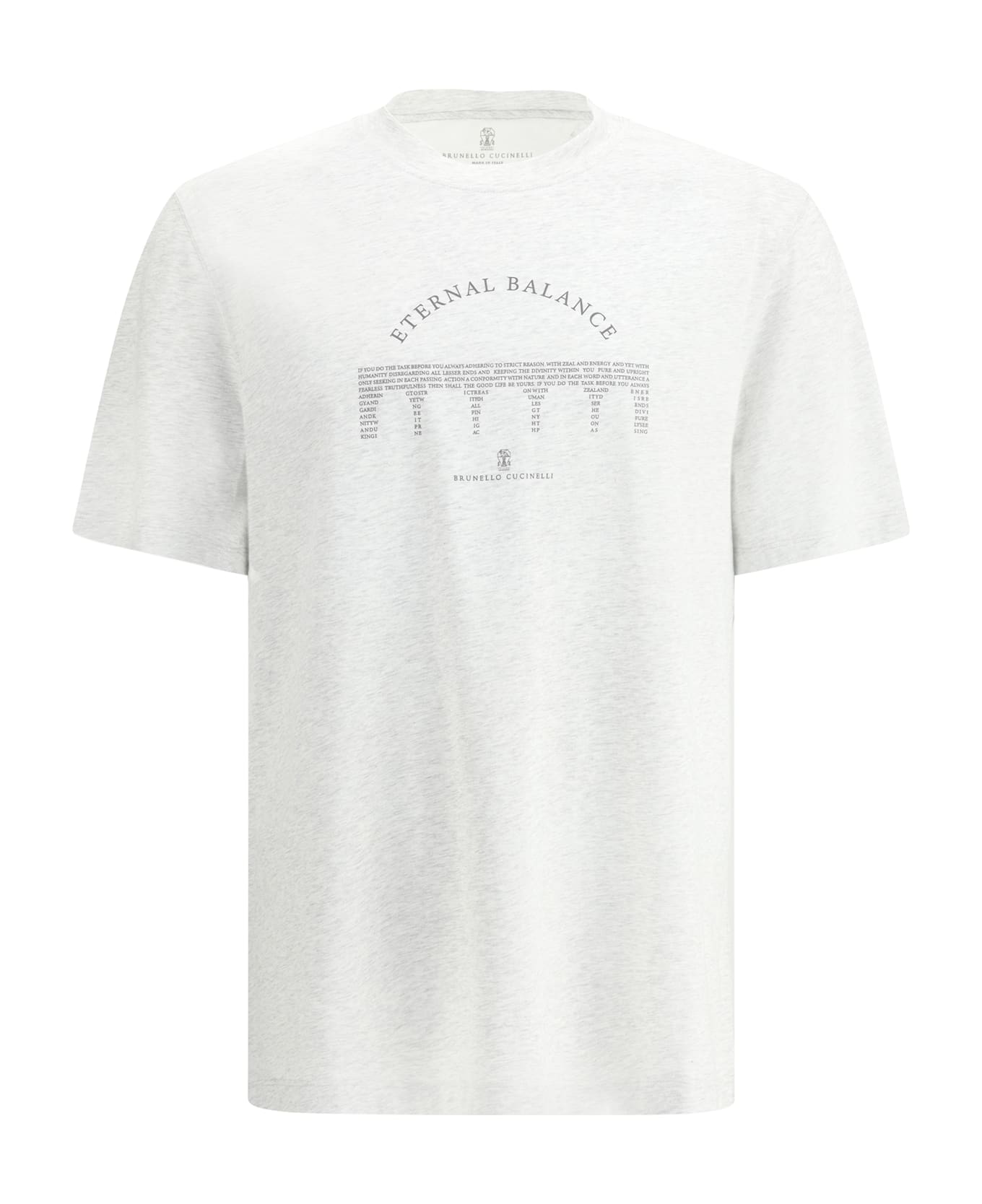 Brunello Cucinelli T-shirt - Perla/grigio Medio