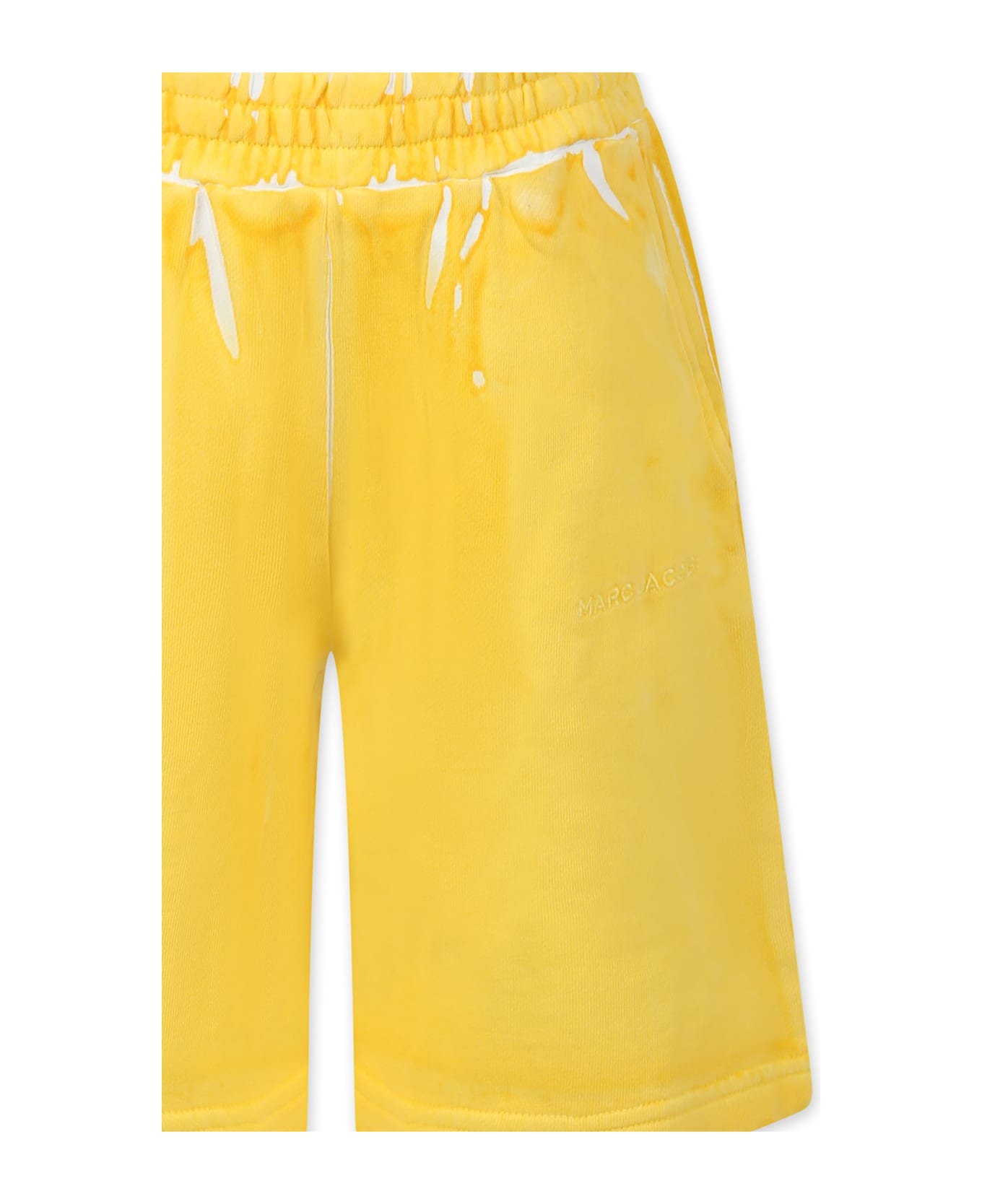 Little Marc Jacobs Yellow Trousers For Kids With Logo - Yellow