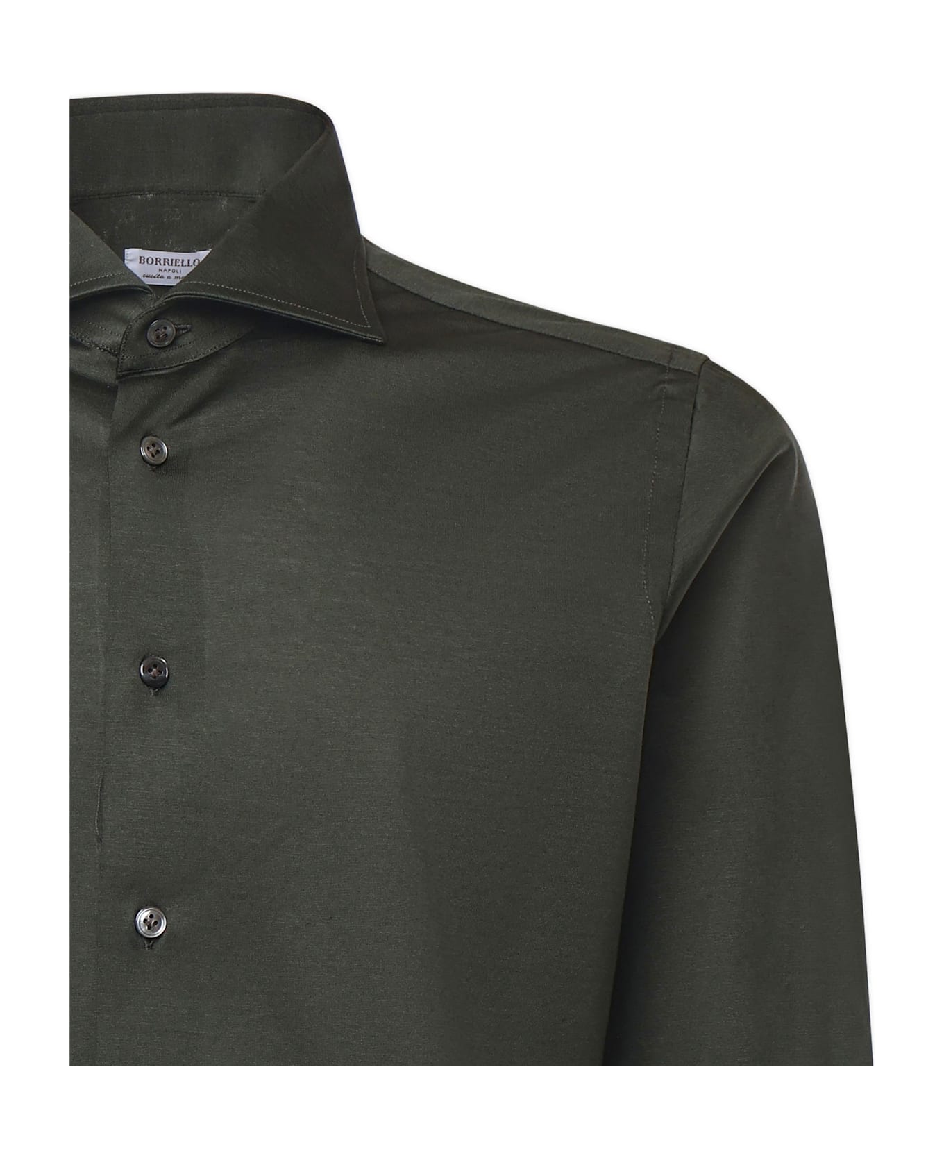 Borriello Napoli Cotton Shirt - Army green