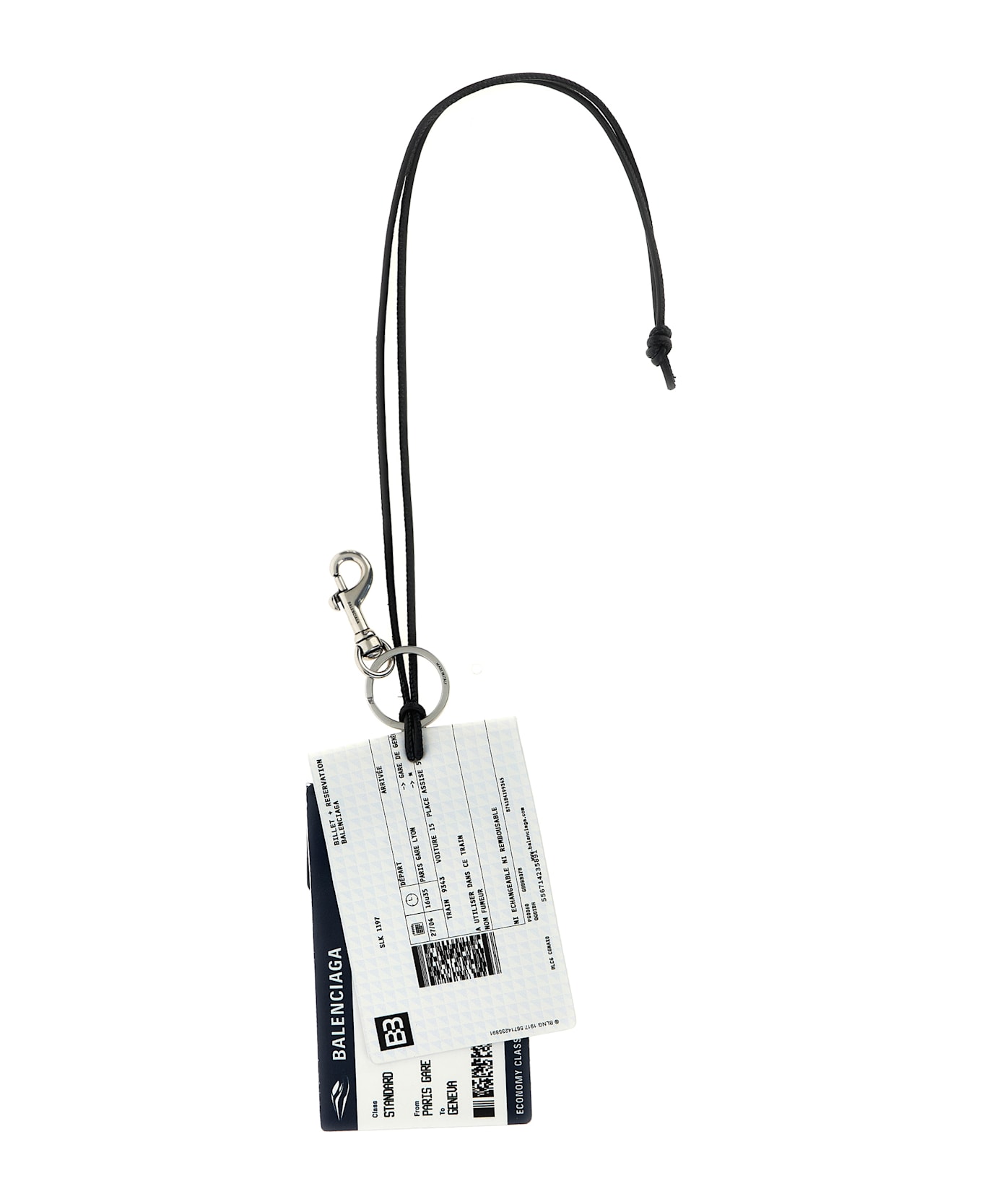 Balenciaga 
train Ticket
 Keyring - Blue