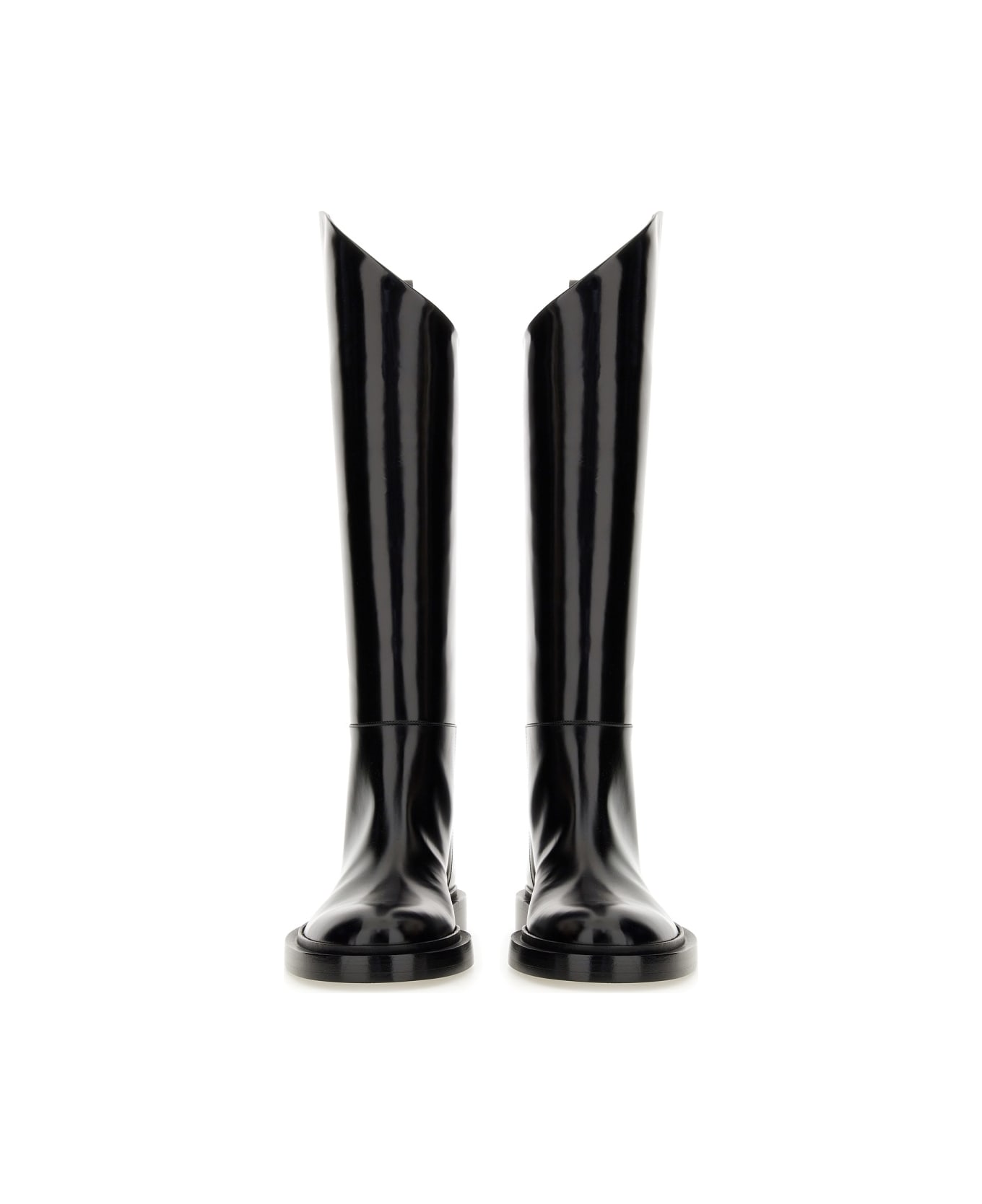 Jil Sander Leather Boot - BLACK