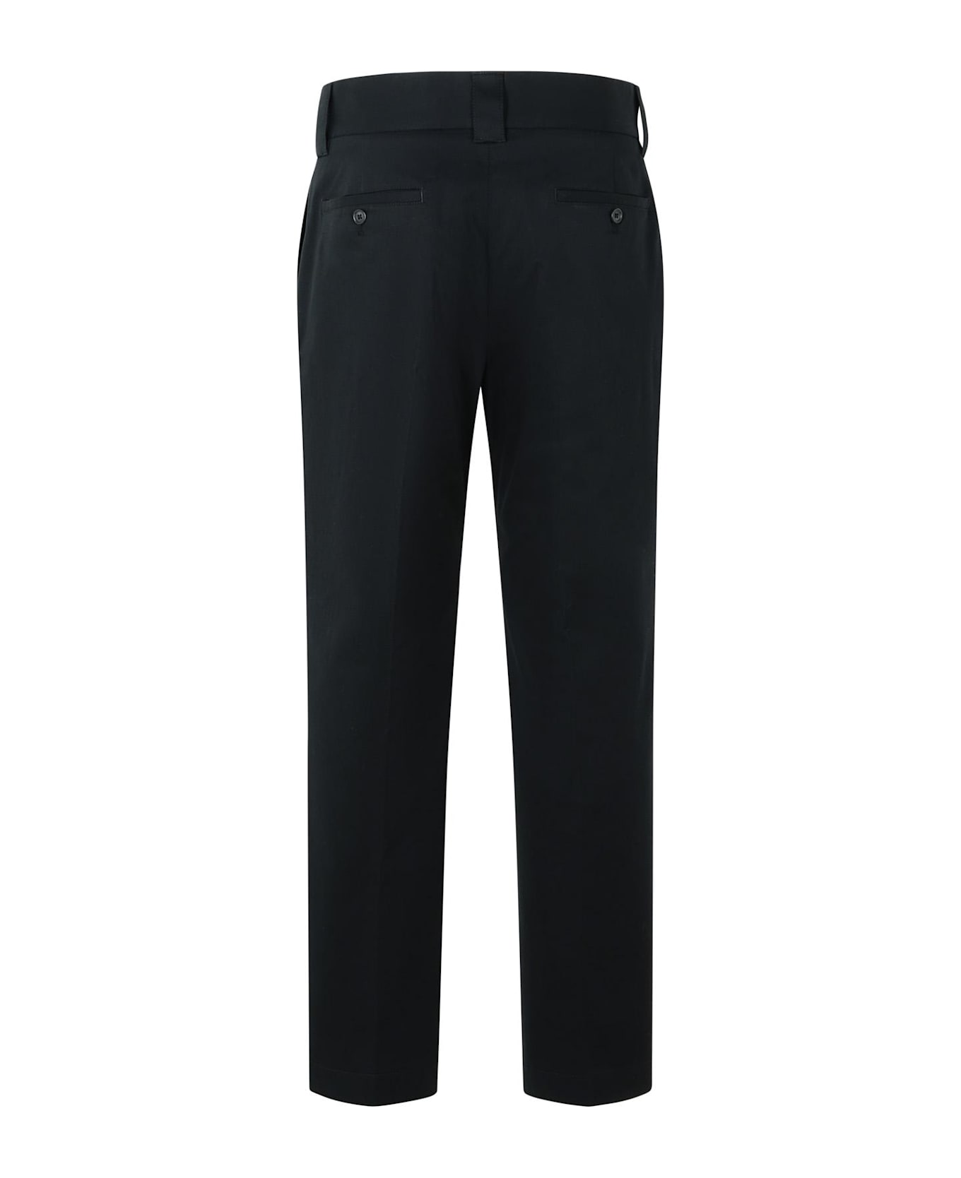 Dolce 
Gabbana Black Cotton Trousers - Nero