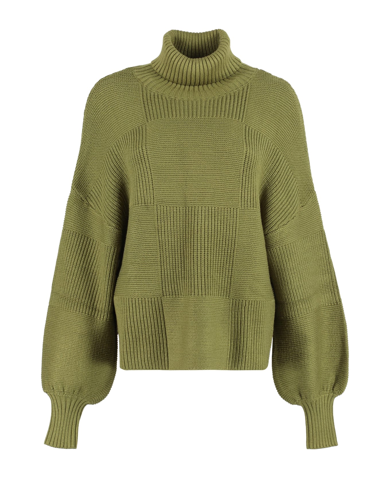 STAUD Benny Turtleneck Sweater - green