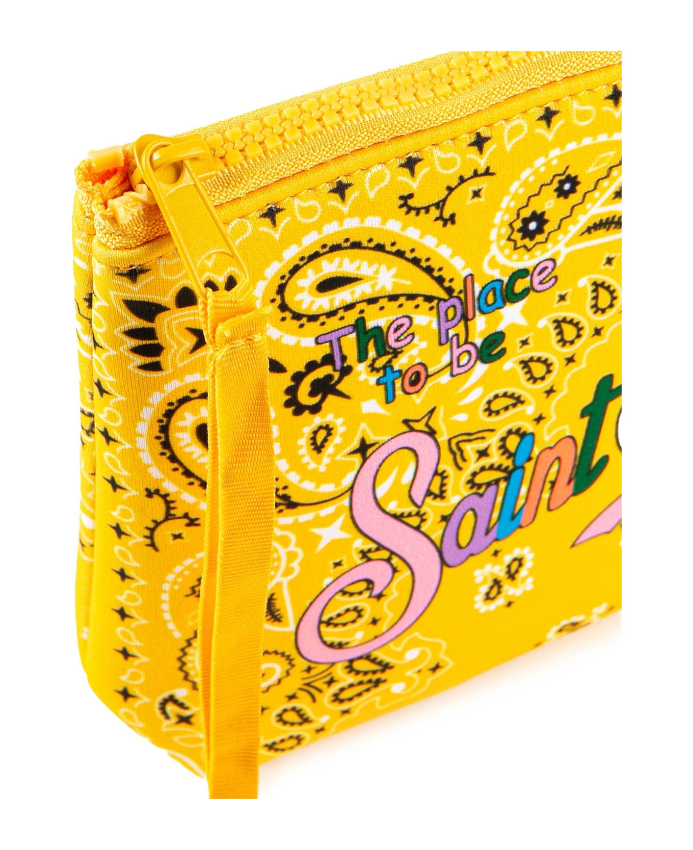 MC2 Saint Barth Aline Scuba Pochette With Bandanna Print - YELLOW