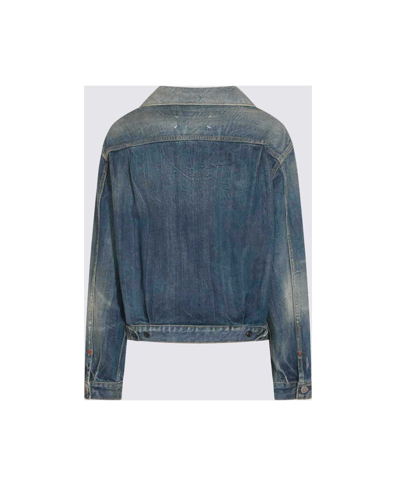 Maison Margiela Blue Wash Cotton Denim Jacket - Blue