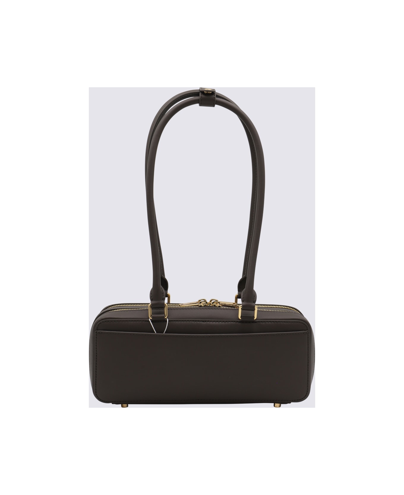 self-portrait Brown Leather Top Handle Bag - Brown