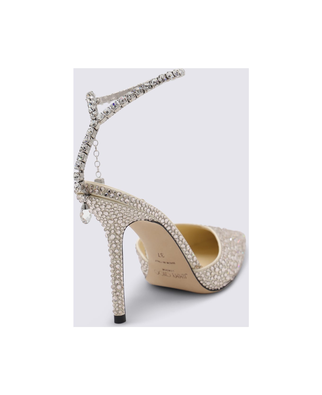 Jimmy Choo Crystal Pumps - BUTTERMILK/CRYSTAL