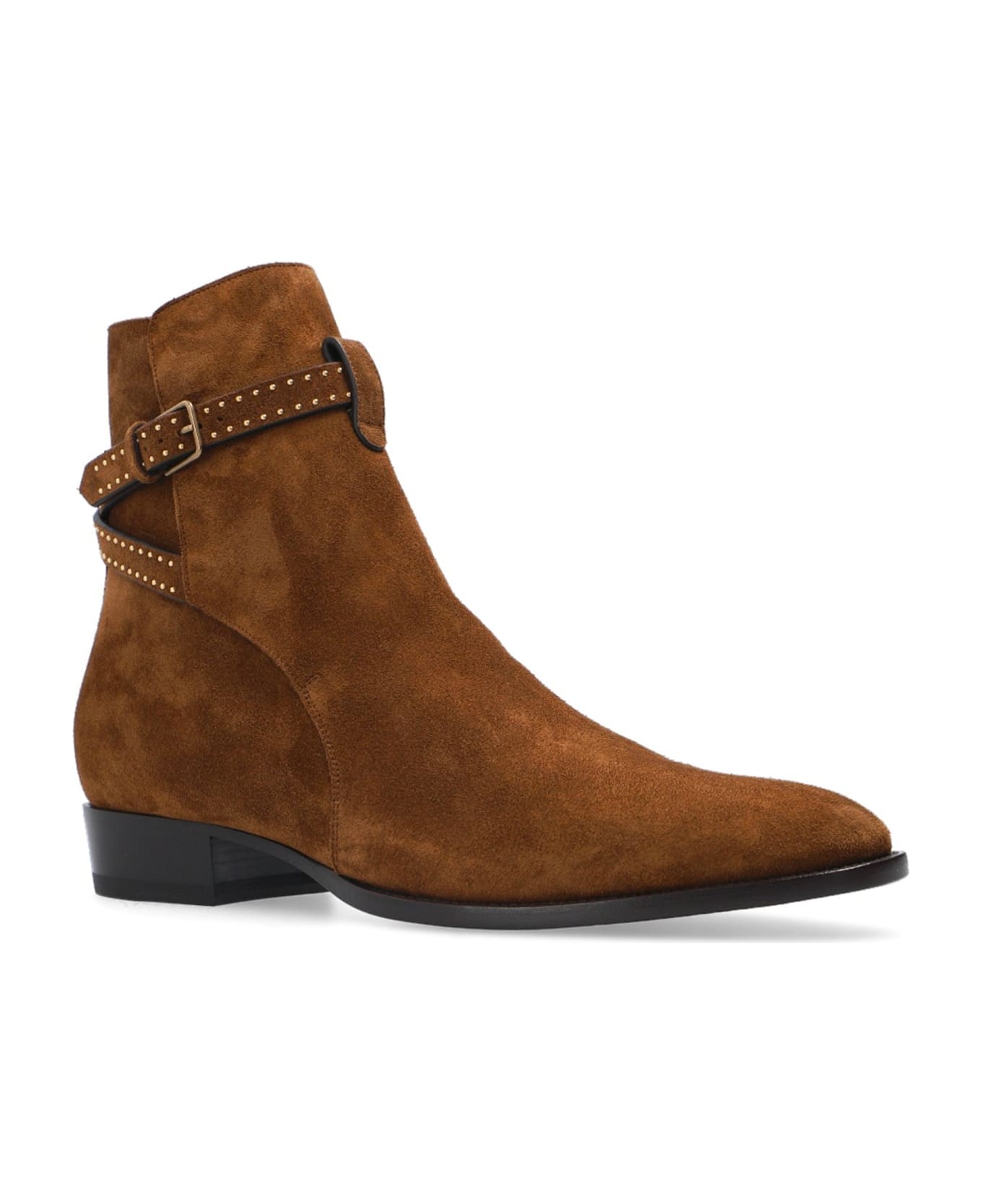 Saint Laurent Wyatt 30 Suede Boots - Brown