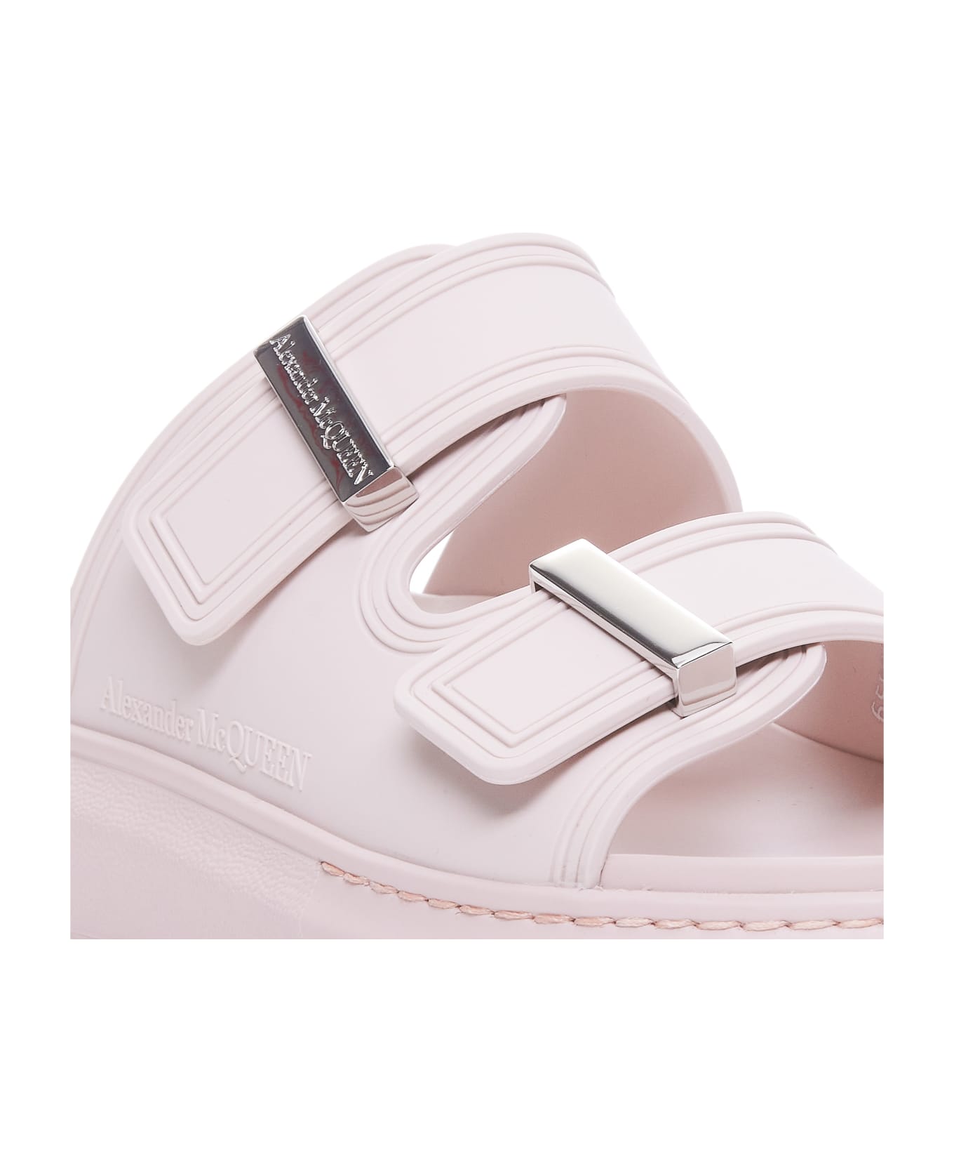 Alexander McQueen Hybrid Sandals - Tea Rose Silver