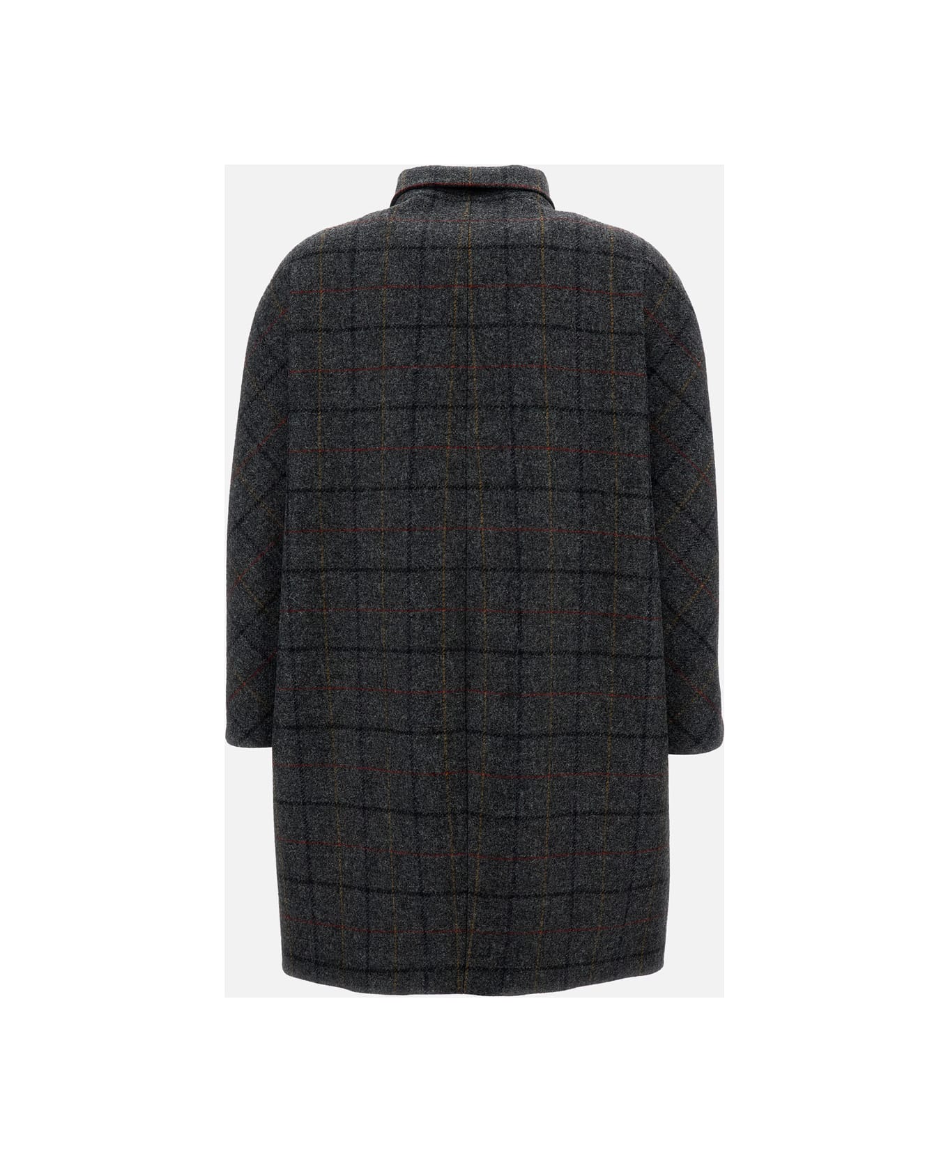 Alberto Biani Shetland Wool Coat - Grey