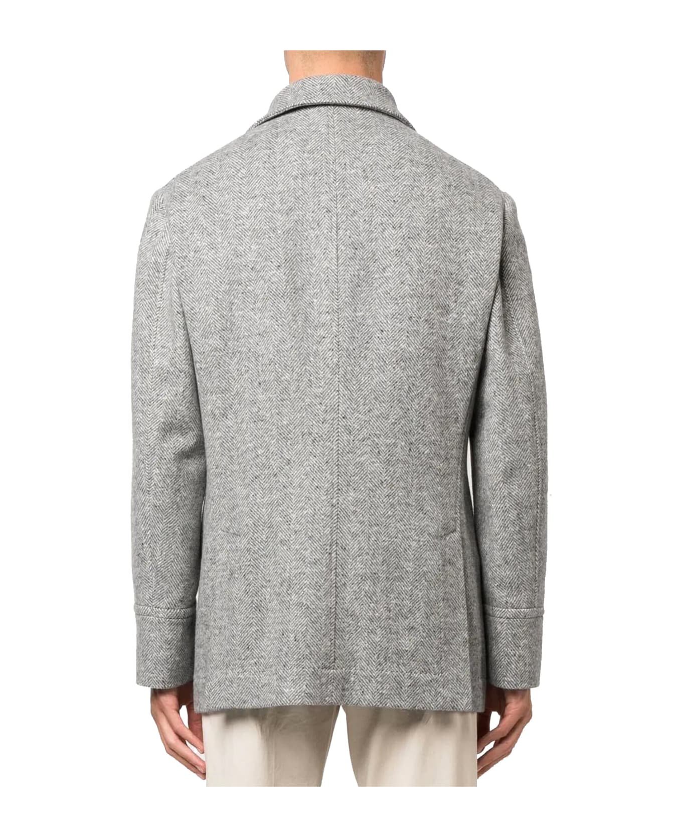 Brunello Cucinelli Double-breasted Wool Jacket - Gray