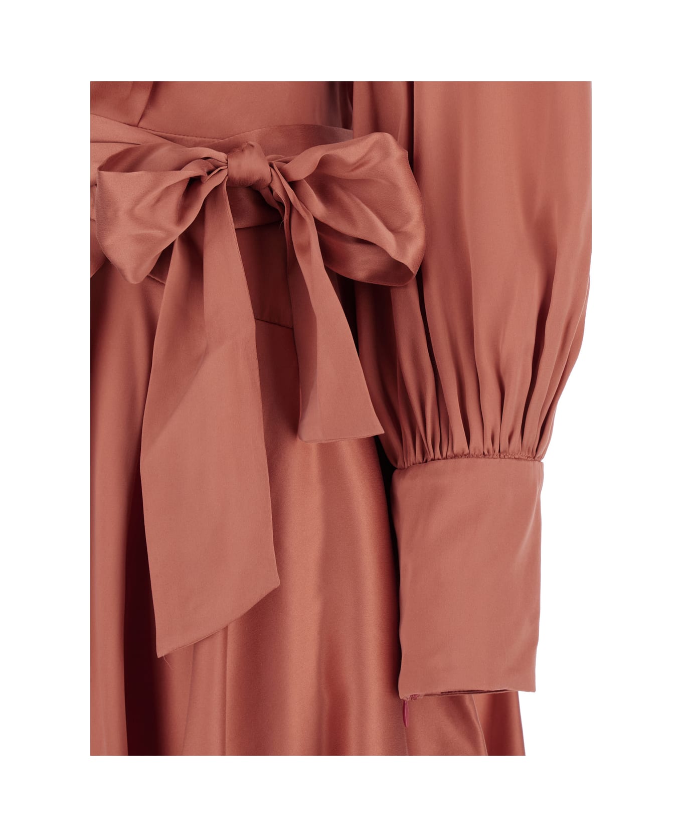 Zimmermann Pink Wrap Mini Dress In Silk Woman - Pink ワンピース＆ドレス