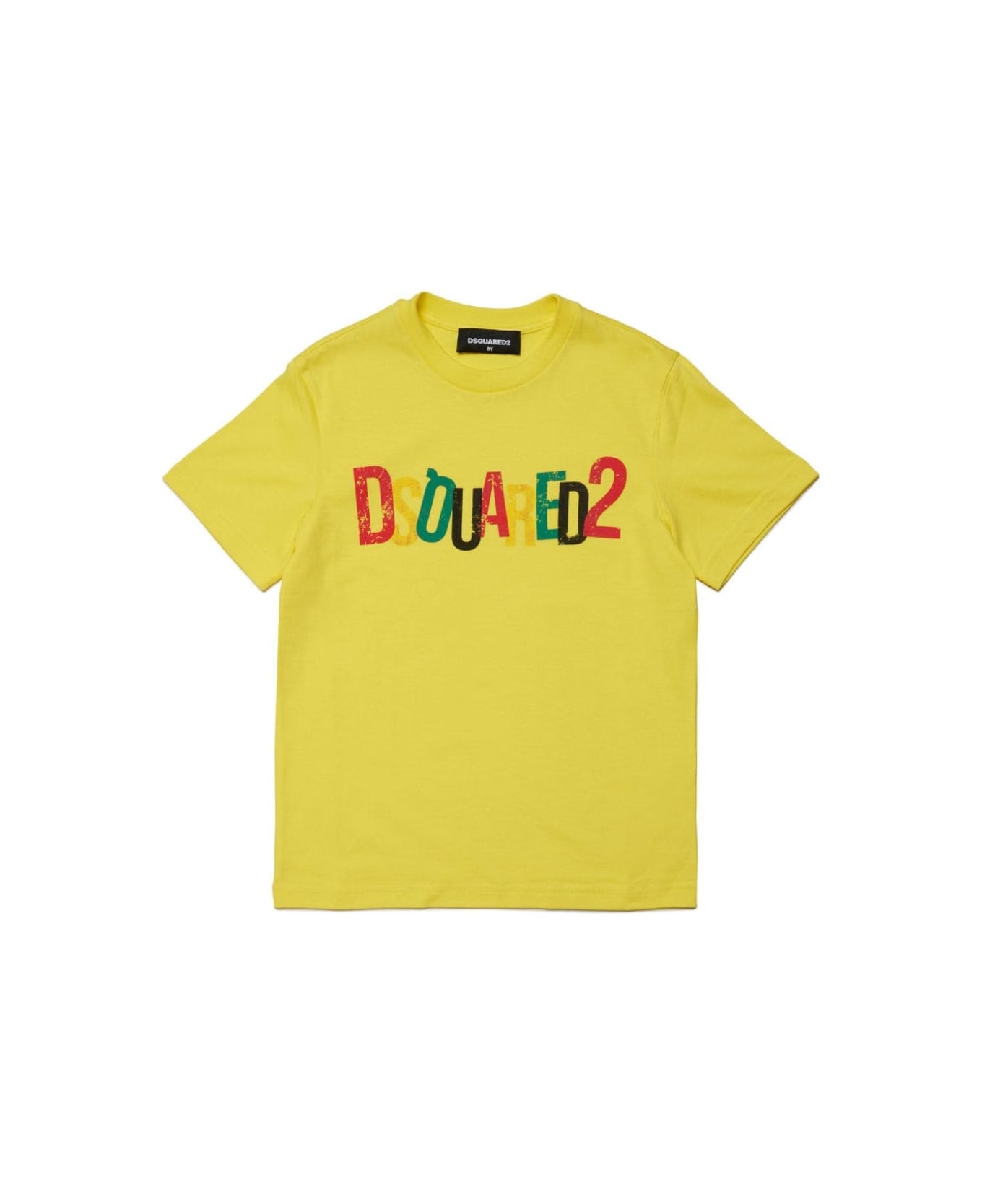 Dsquared2 T-shirt Con Stampa - Yellow Tシャツ＆ポロシャツ