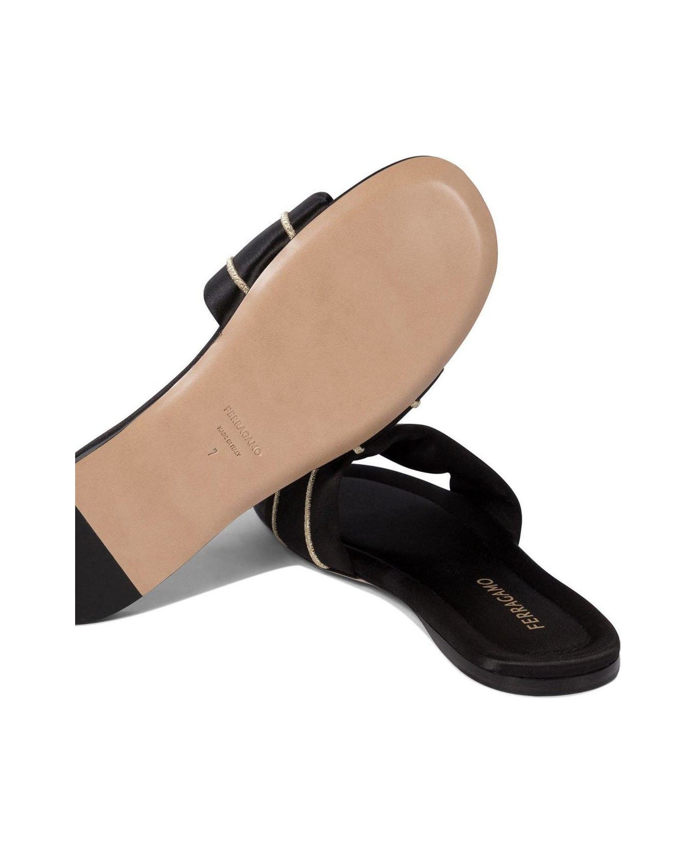 Ferragamo Logo Slides - nero