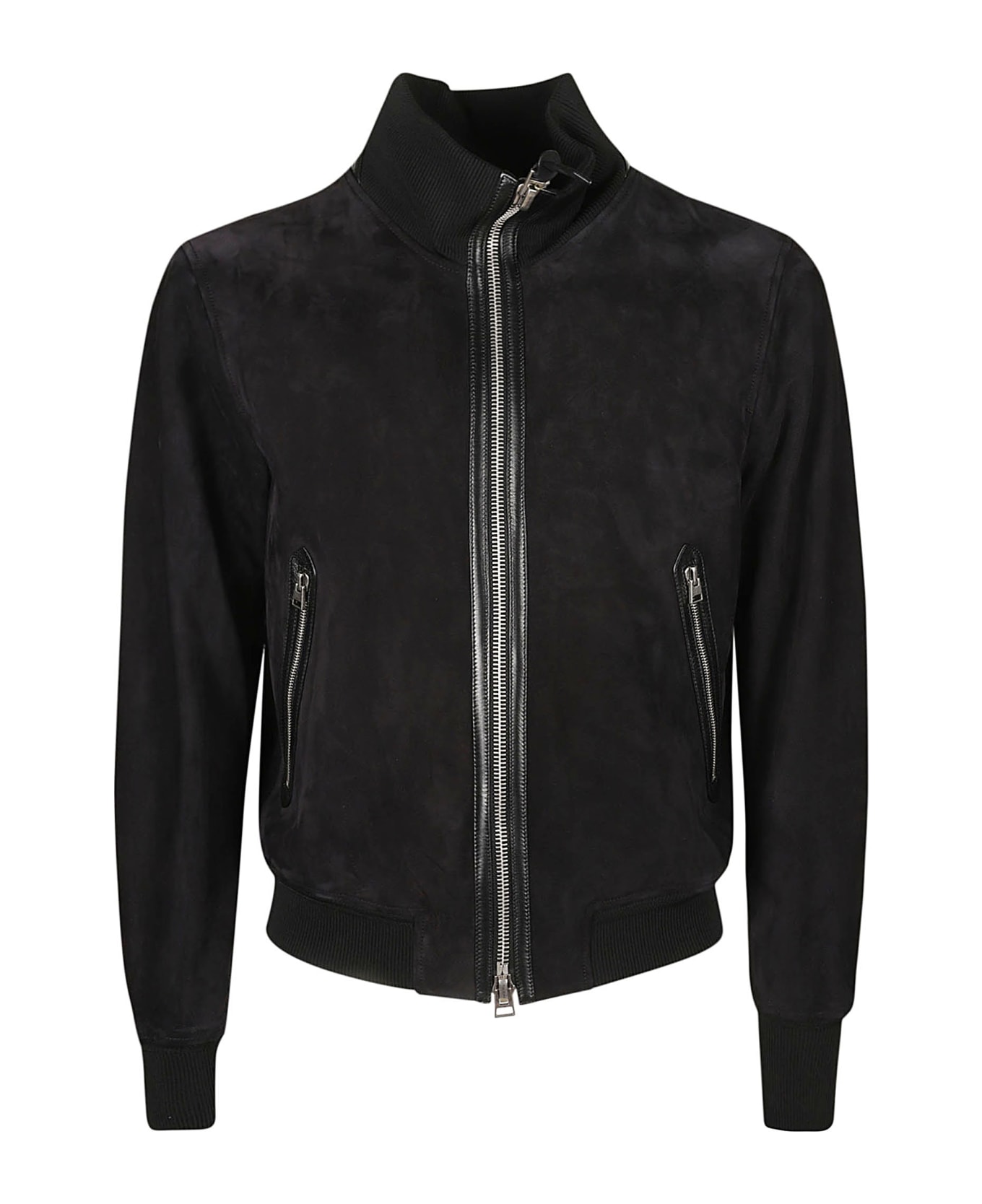 Tom Ford High-neck Zipped Jacket - Black