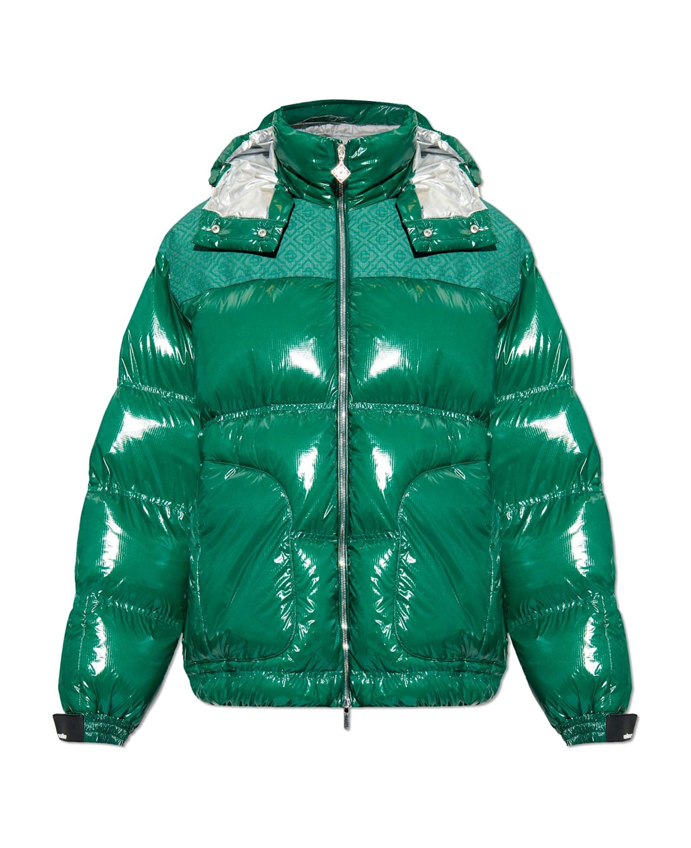 Casablanca Insulated Jacket With Monogram - GREEN