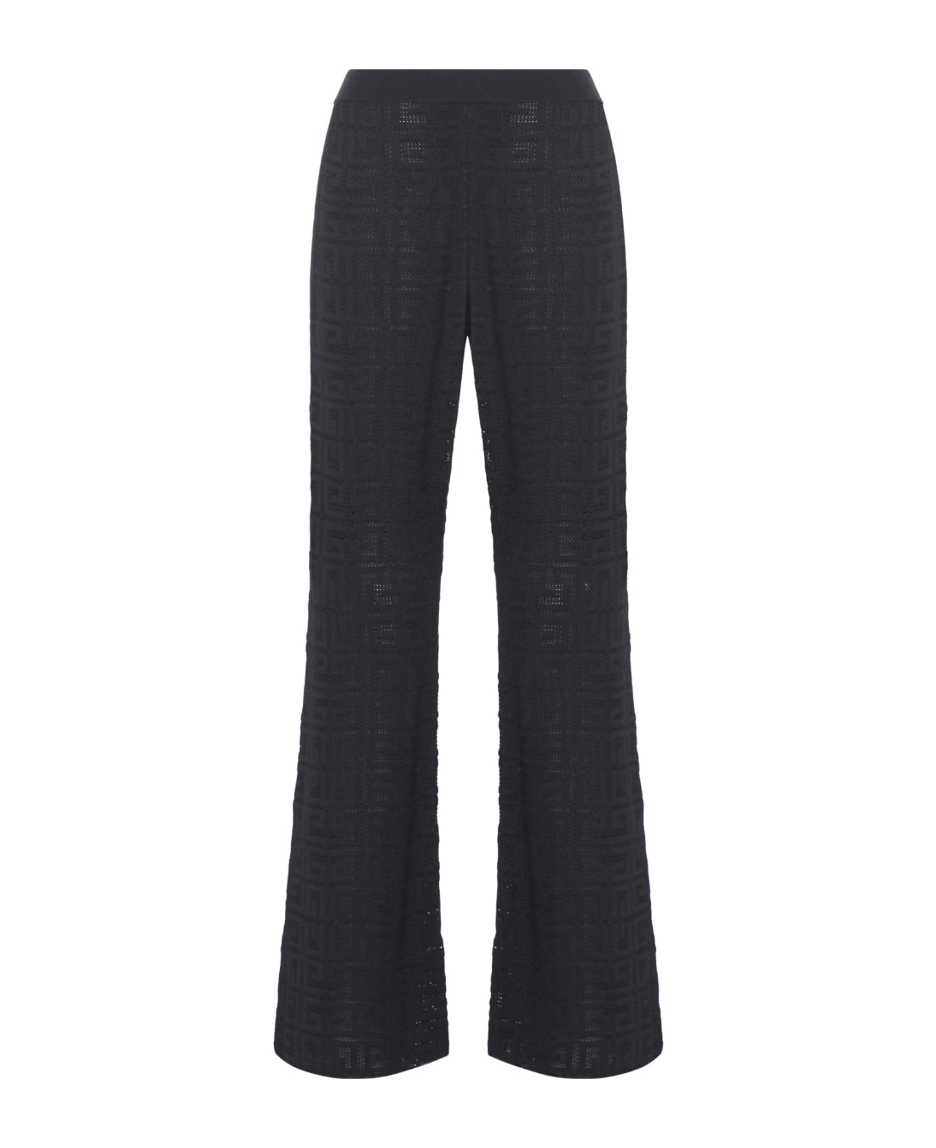 Givenchy 4g Jacquard Flared Pants - Black
