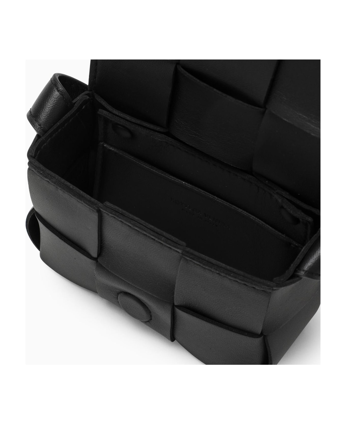 Bottega Veneta Black Cassette Candy Cross-body Bag - Black