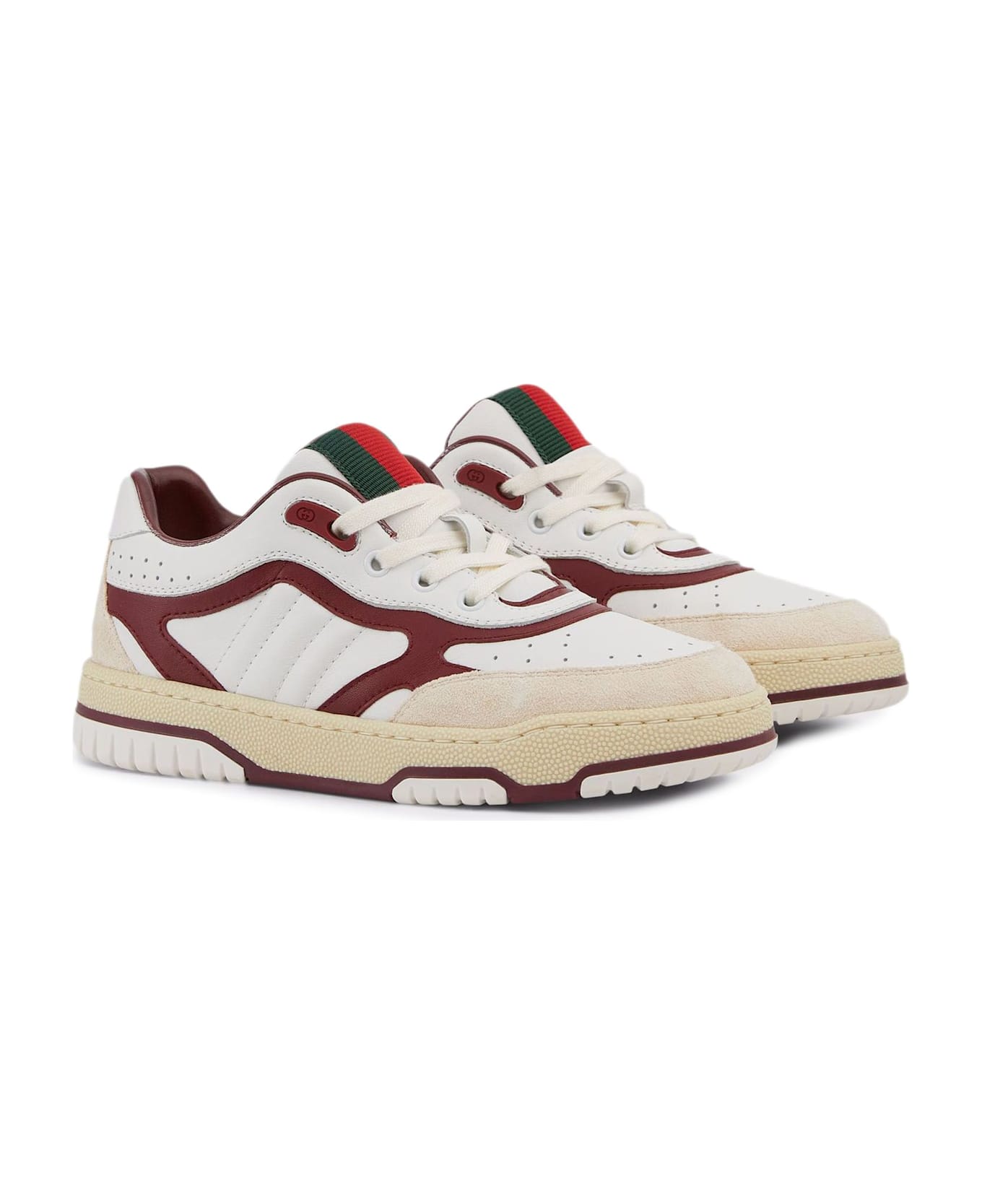 Gucci Kids Sneakers White - White