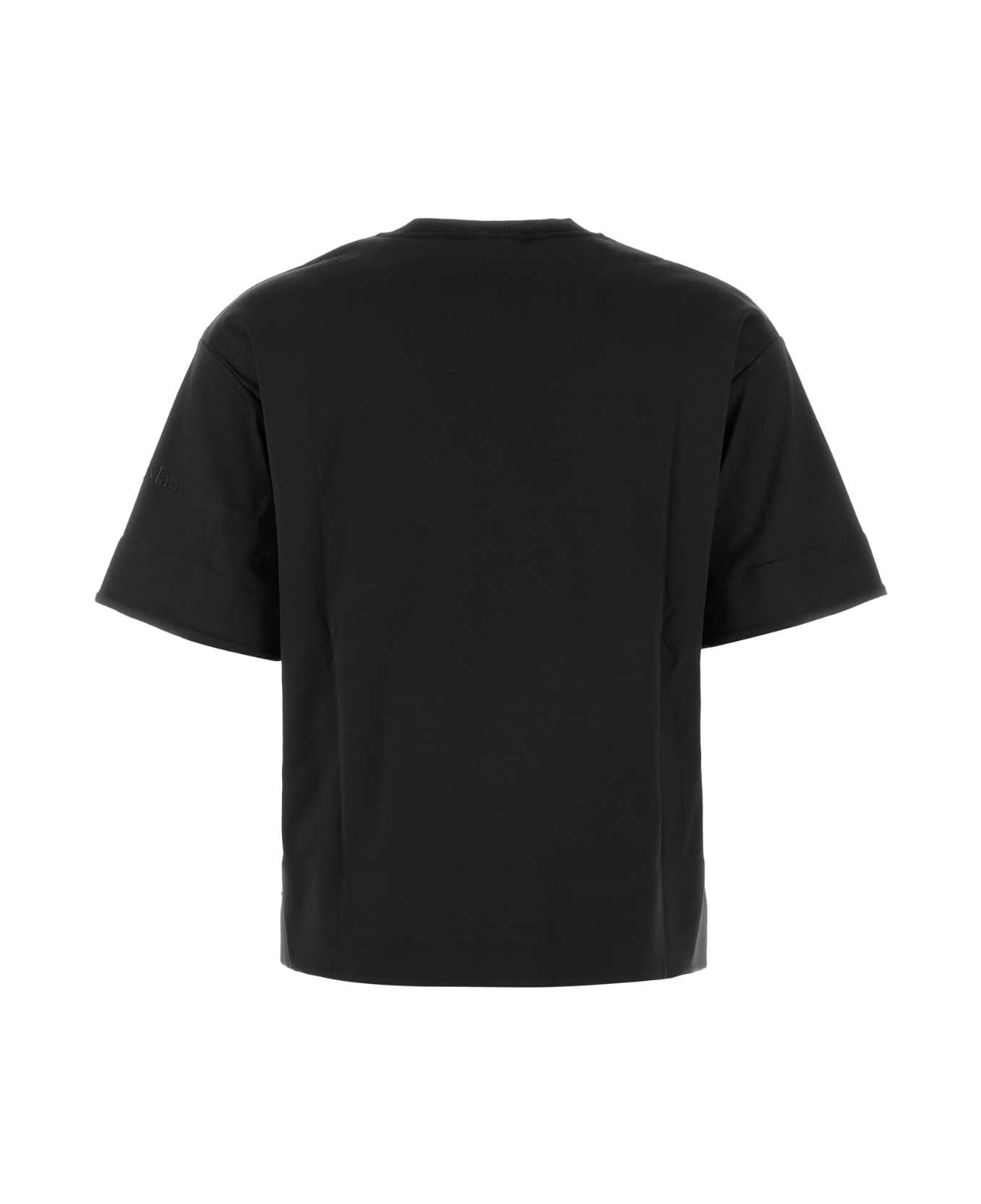Max Mara Black Cotton Maser T-shirt - NERO
