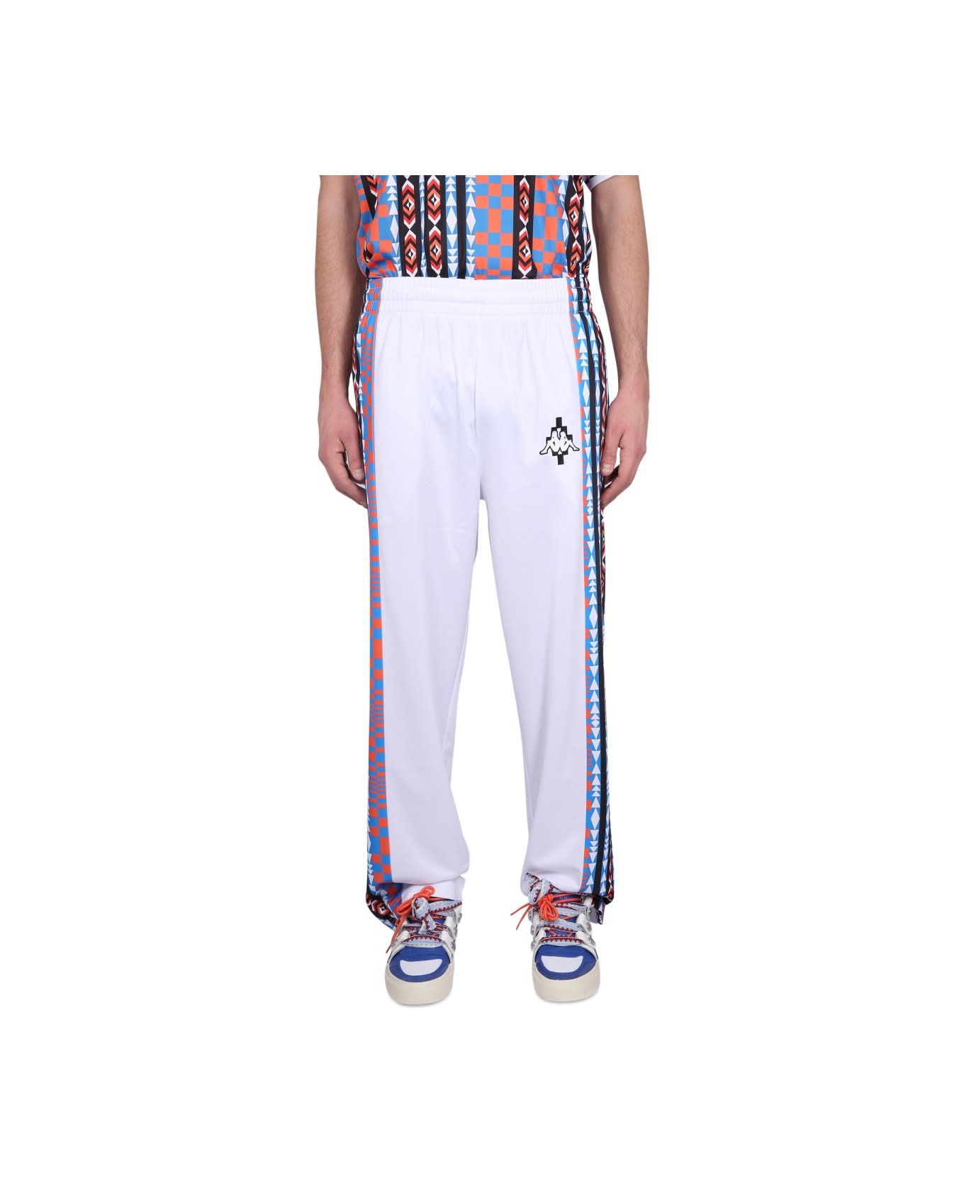 Marcelo Burlon X Kappa Jogging Pants - WHITE