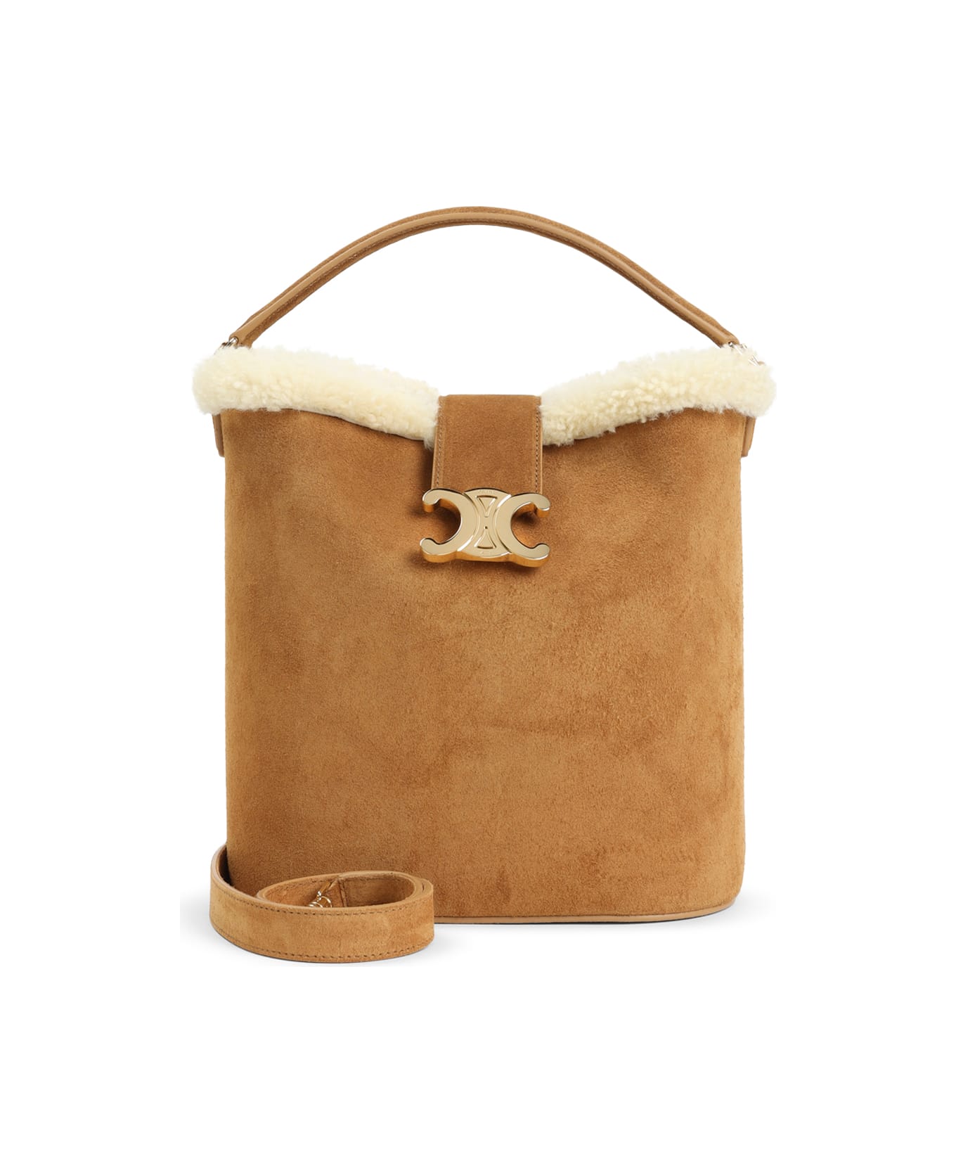 Celine Medium Louise Bucket Bag - Cm Tobacco Cream