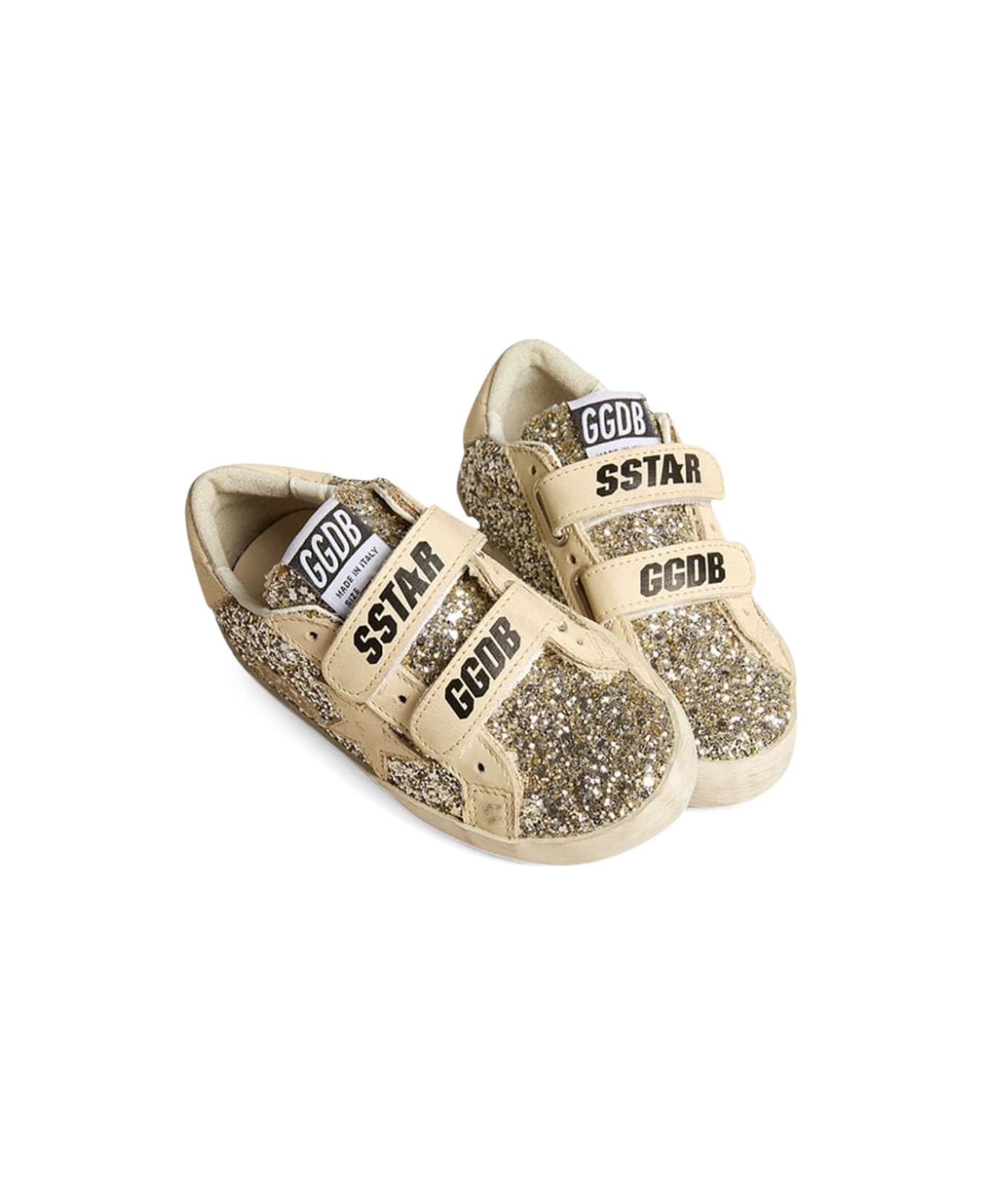 Golden Goose Old School Laminated Suede Upper Leather Star And Heel - BEIGE