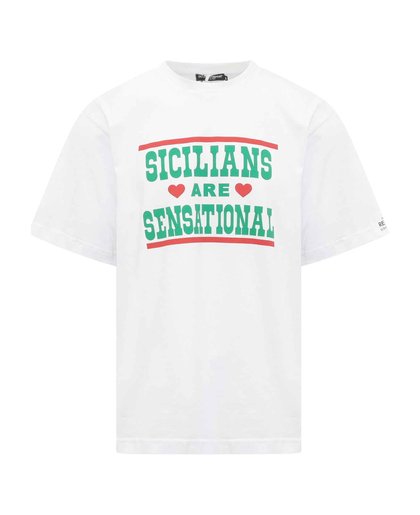 Dolce & Gabbana Sicilians Are Sensational T-shirt - Bianco Naturale
