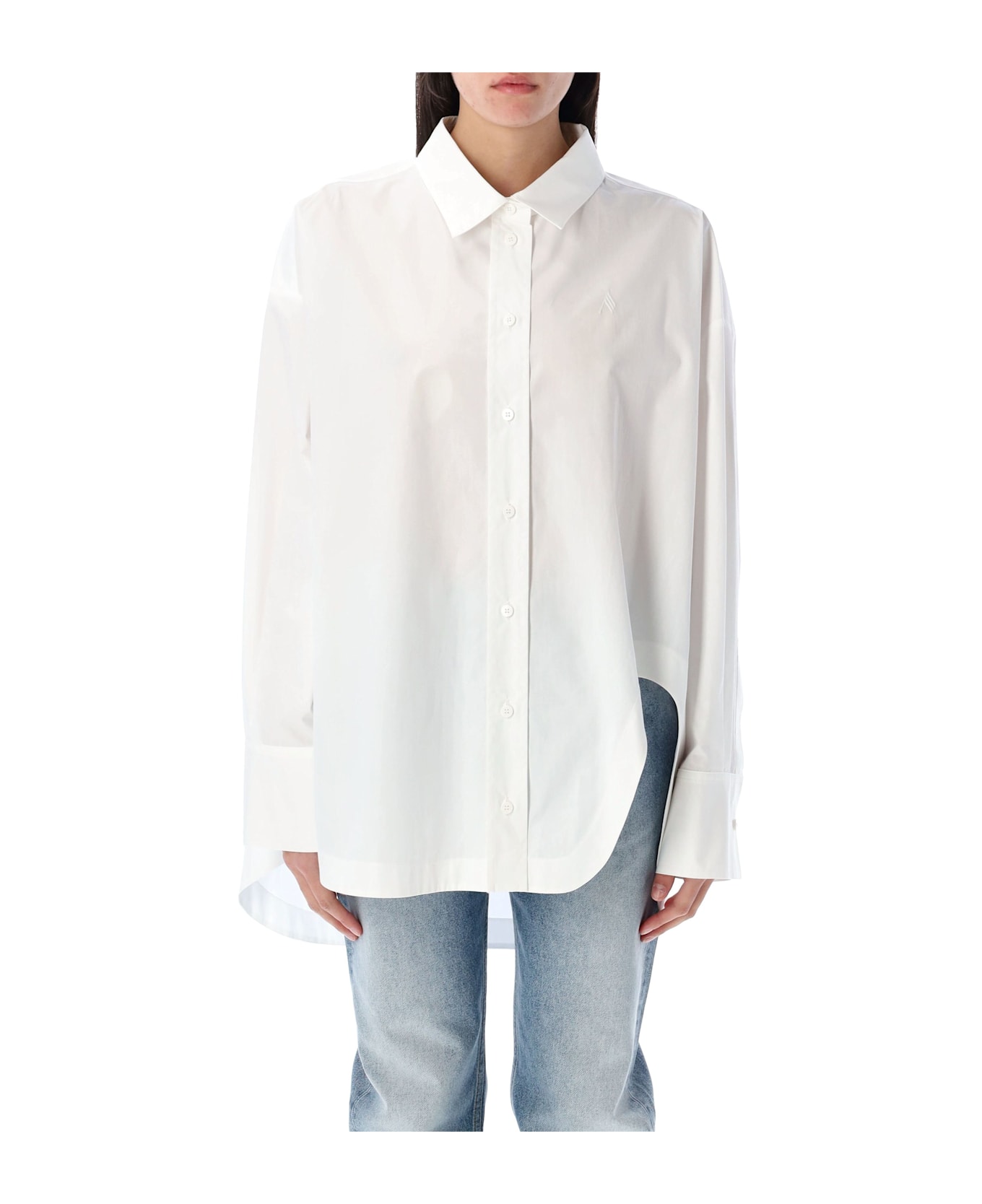 The Attico Diana Shirt - WHITE