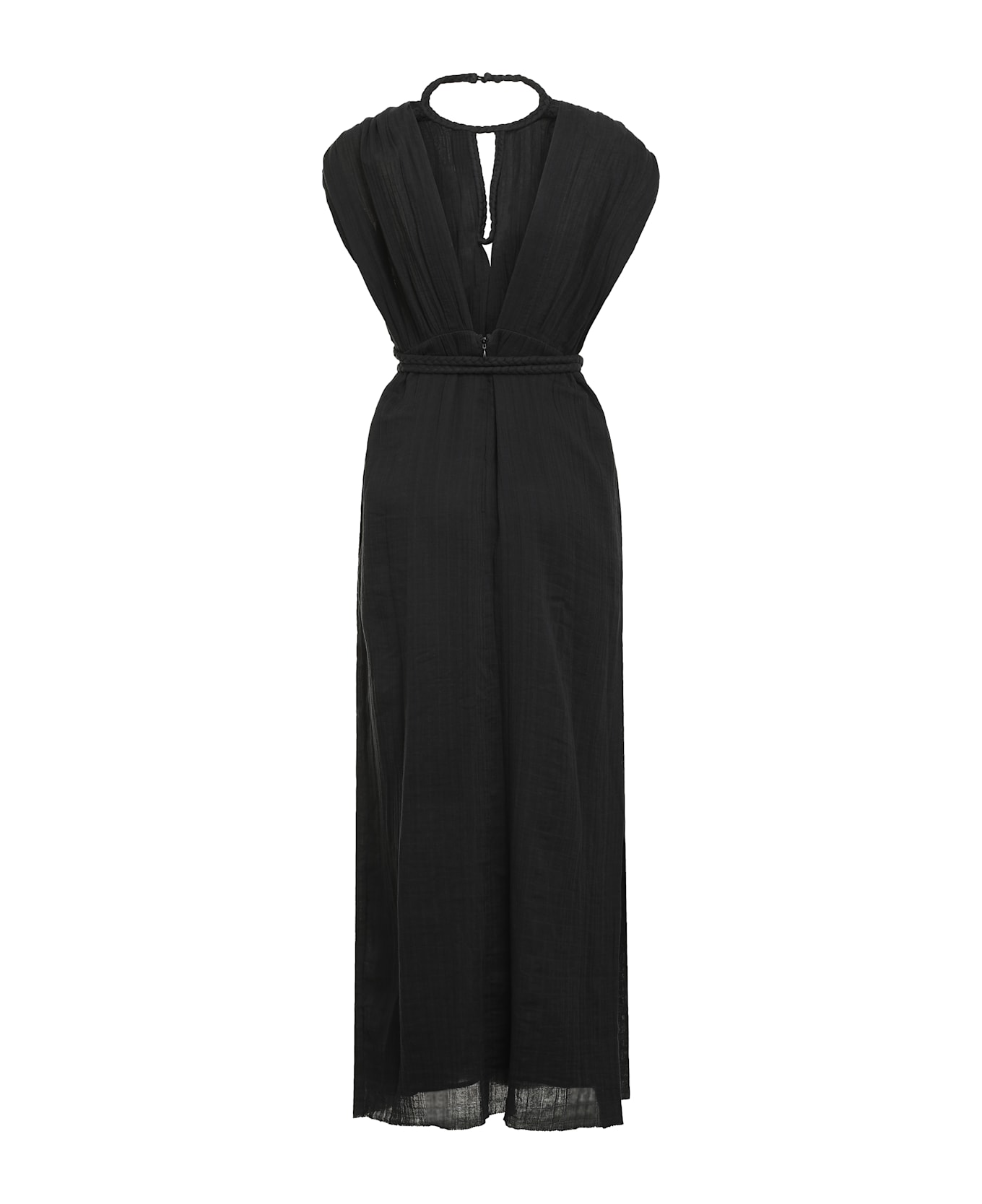 Isabel Marant Joya Cotton Long Dress - black