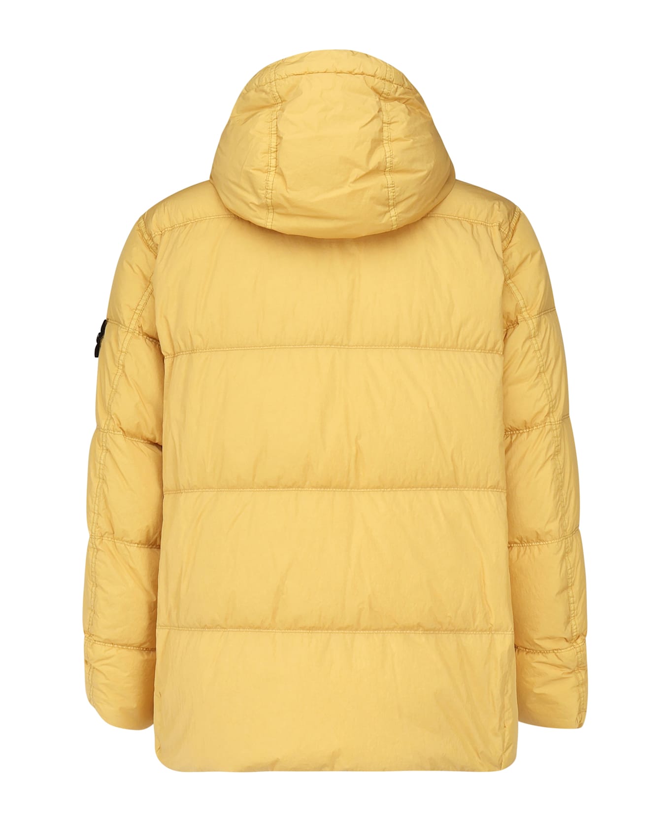 Stone Island Crinkle Reps Windproof Down Jacket R-ny - Yellow