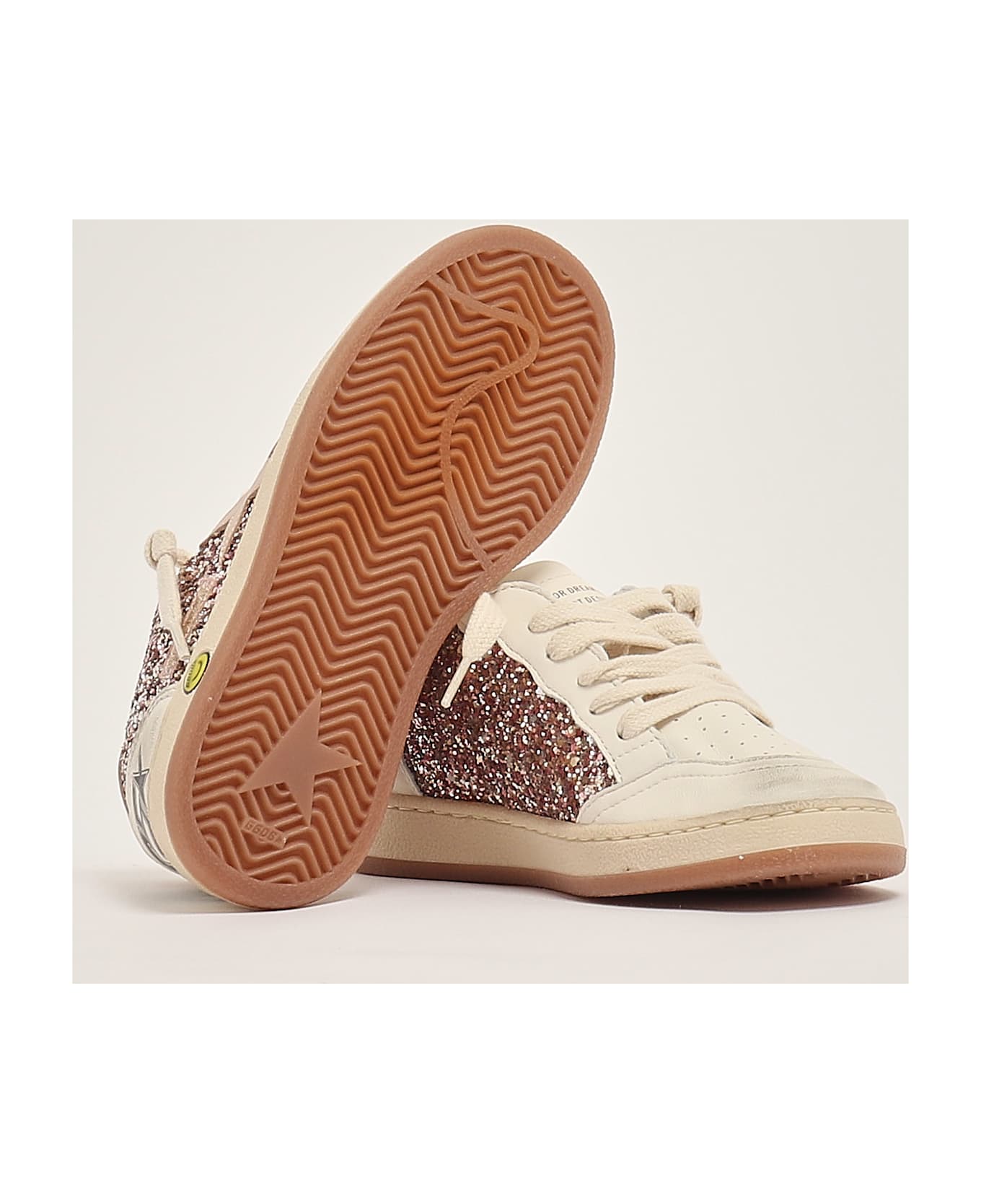 Golden Goose Ballstar Glitter Sneaker - PESCA-BIANCO