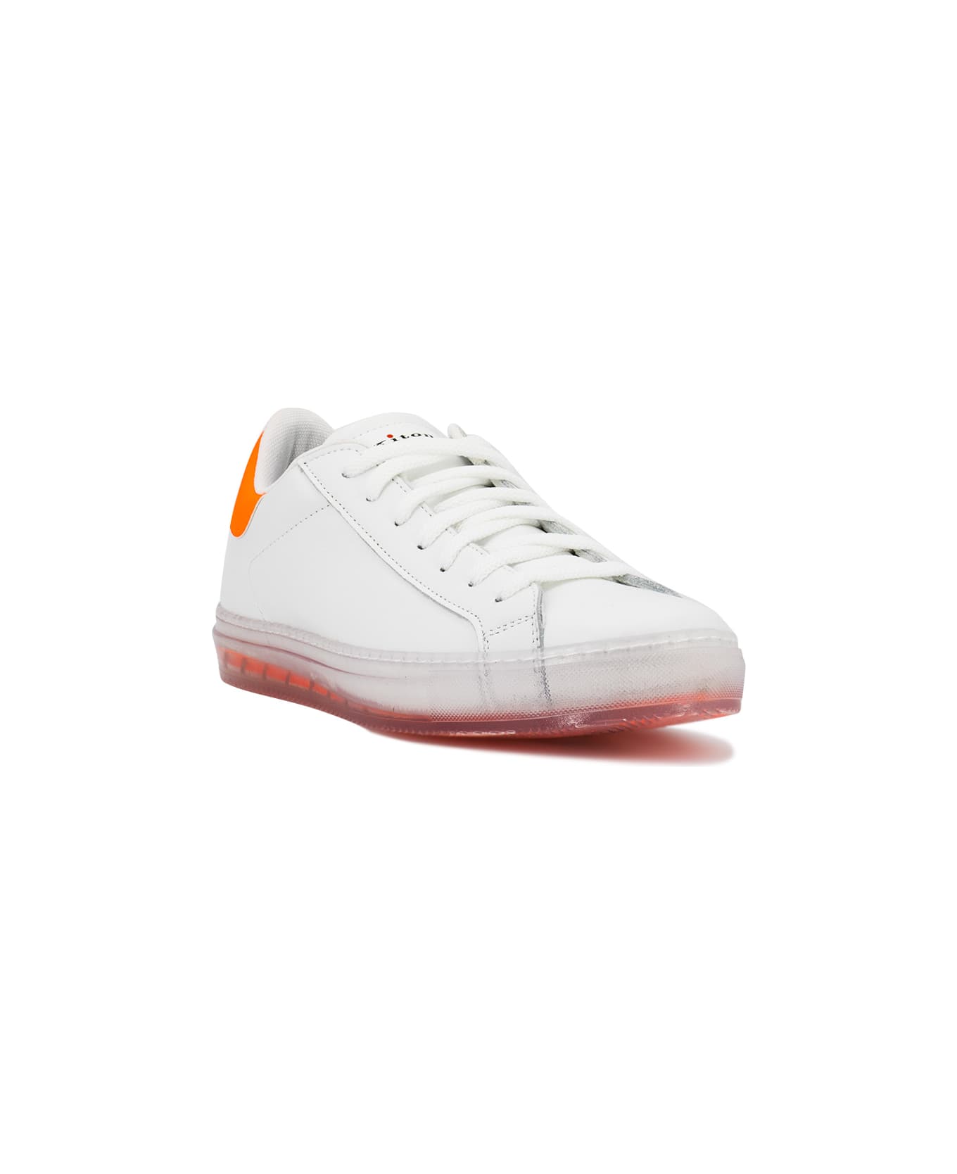 Kiton Sneaker - WHITE ORANGE