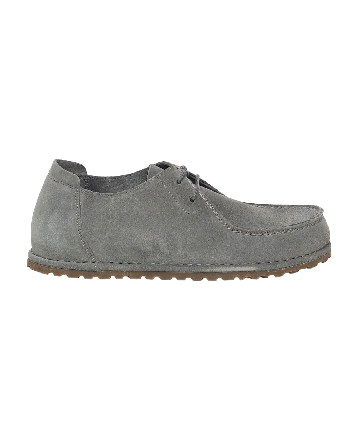 Birkenstock Utti Suede Moccasins - BASALT GREY