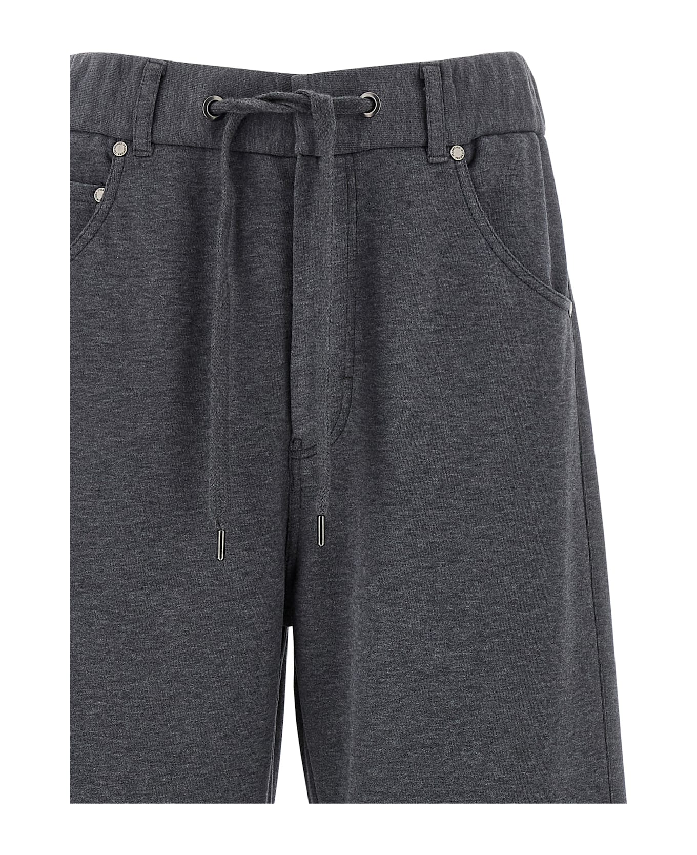 Brunello Cucinelli Cotton Joggers - Gray