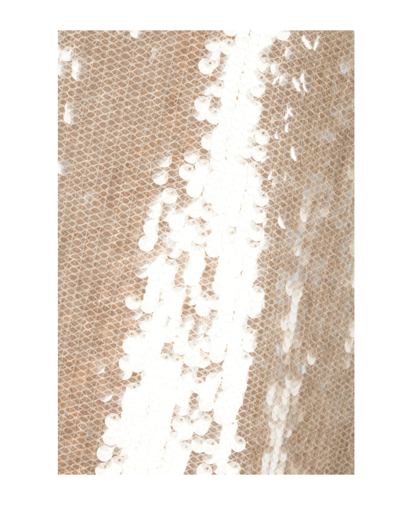 Genny Ivory Polyester Blend Skirt - OFF WHITE