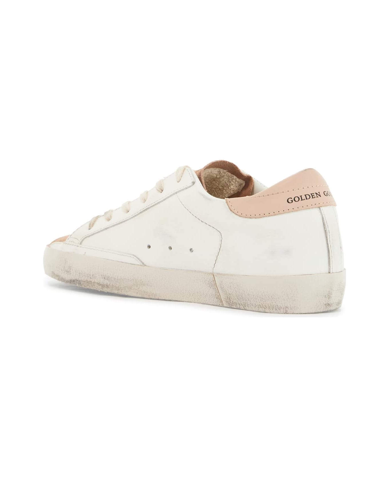 Golden Goose Super-star Sneakers - MILK/PINK/DARK BLUE (White)