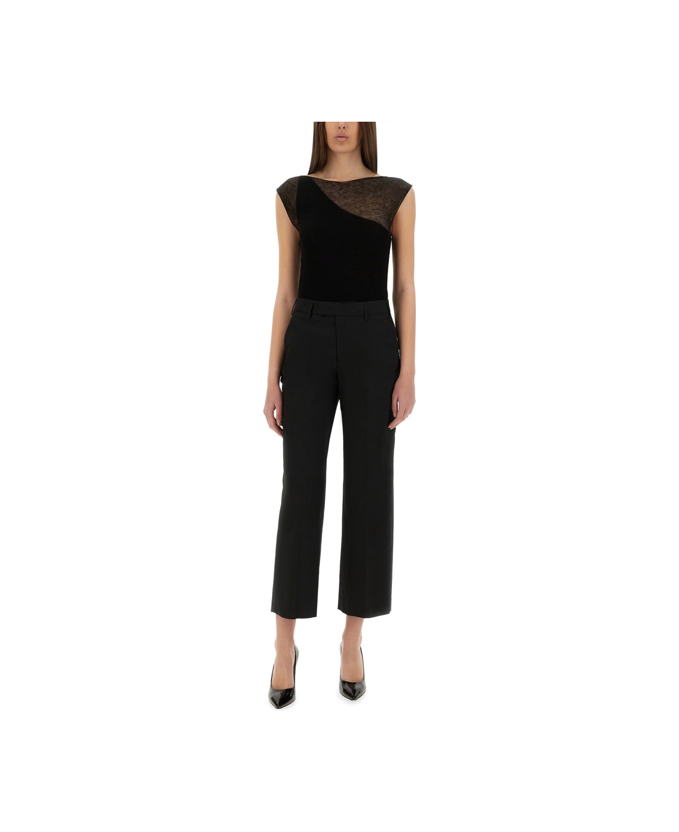 PT Torino Pants "emma" - BLACK ボトムス