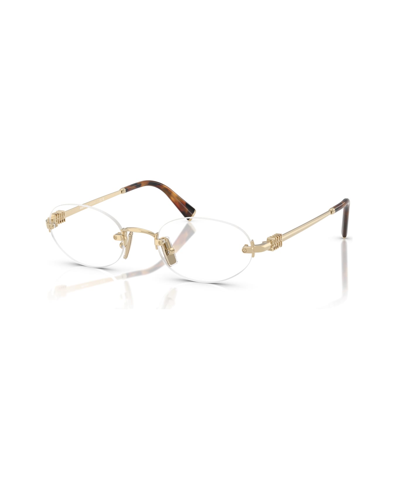 Miu Miu 0mu 53wv Zvn1o1 Oro Pallido Glasses - Oro