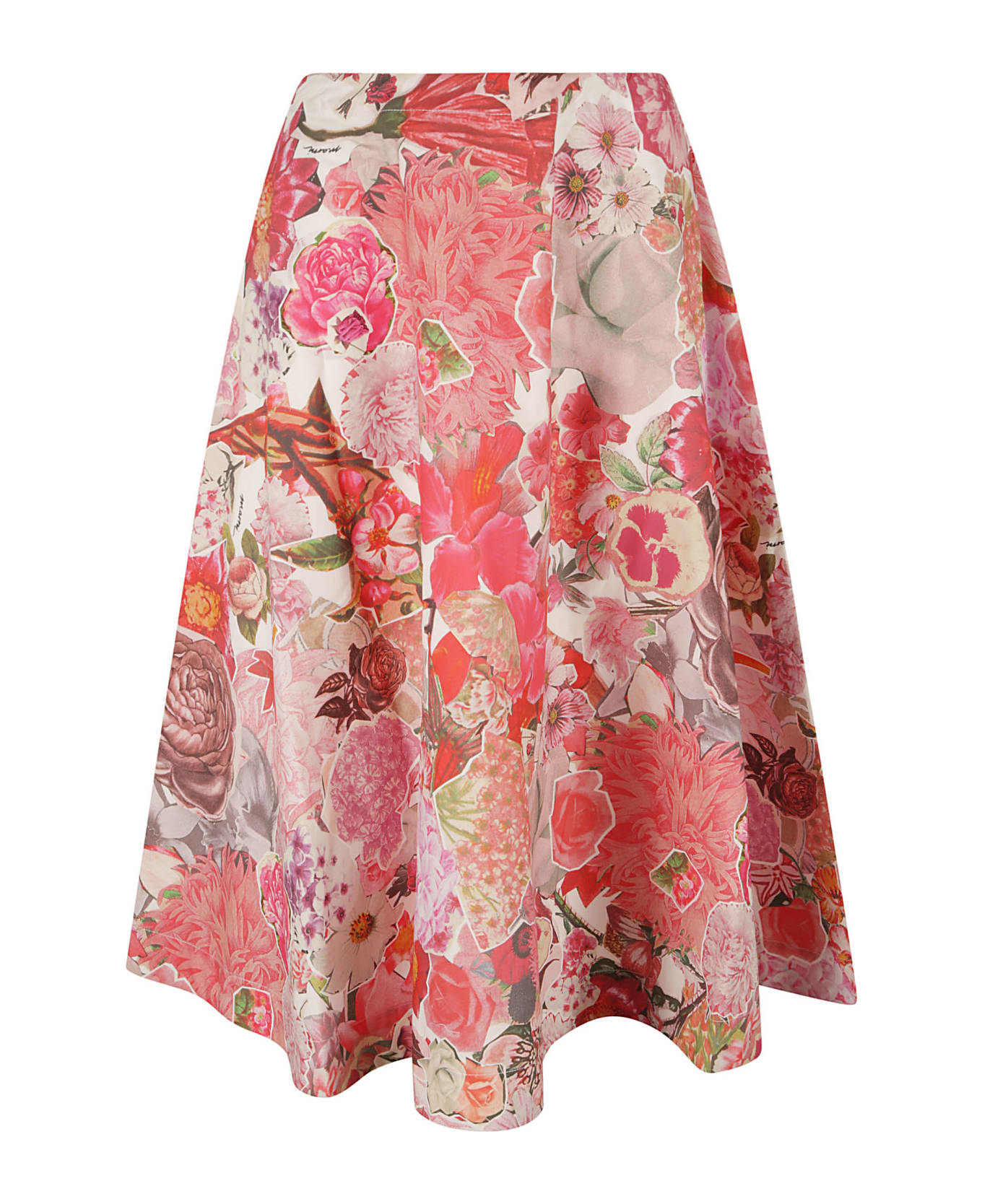 Marni Flower Print Skirt - Pink